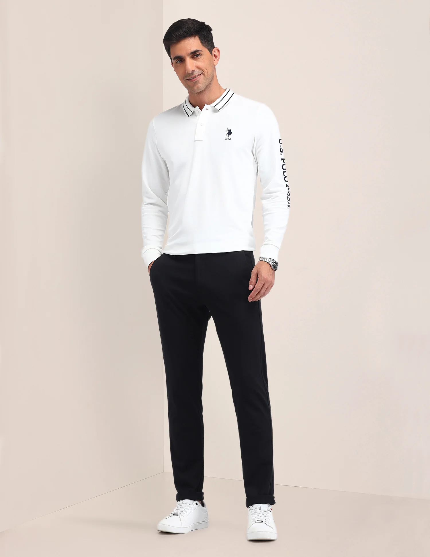 Mid Rise Austin Slim Fit Trousers - Image 3