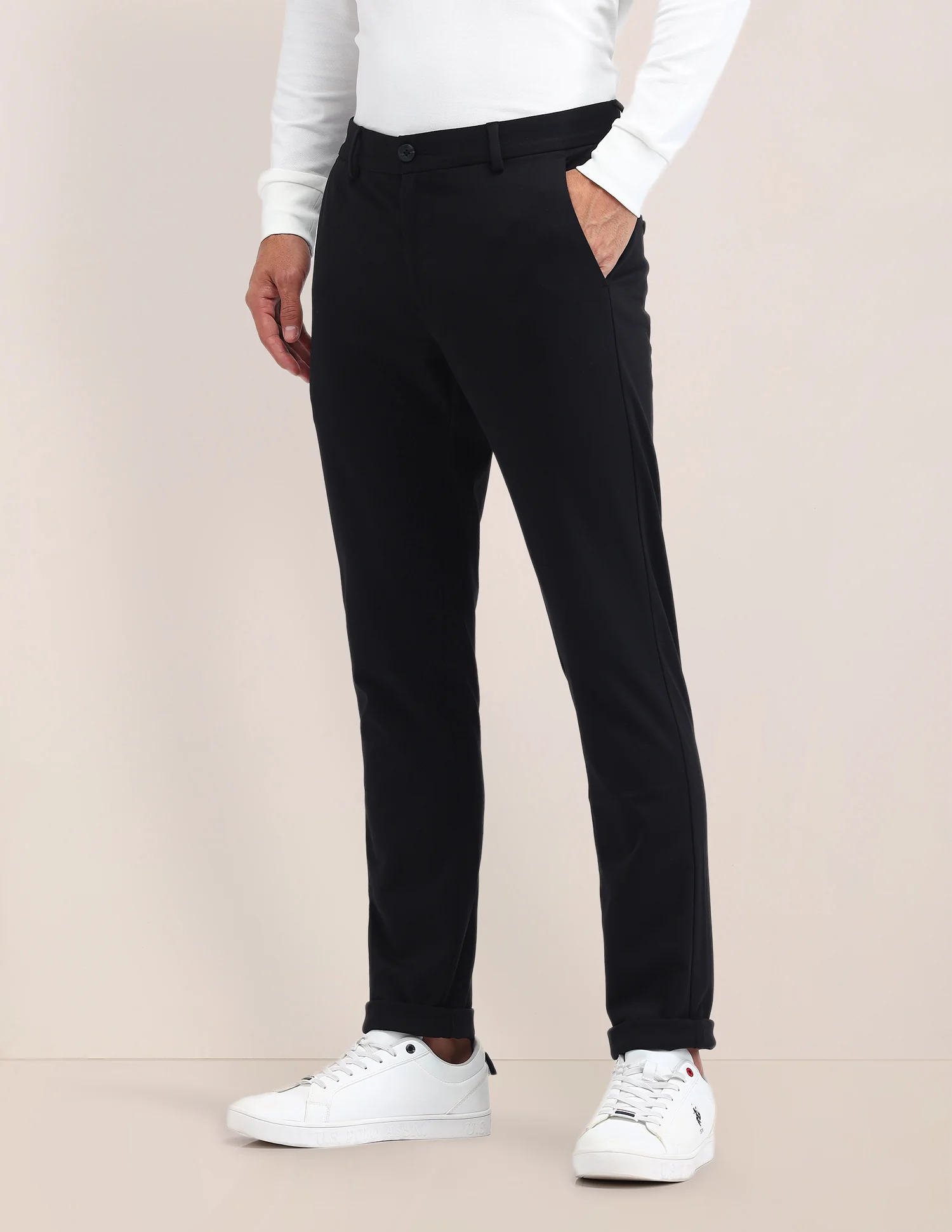 Mid Rise Austin Slim Fit Trousers - Image 4