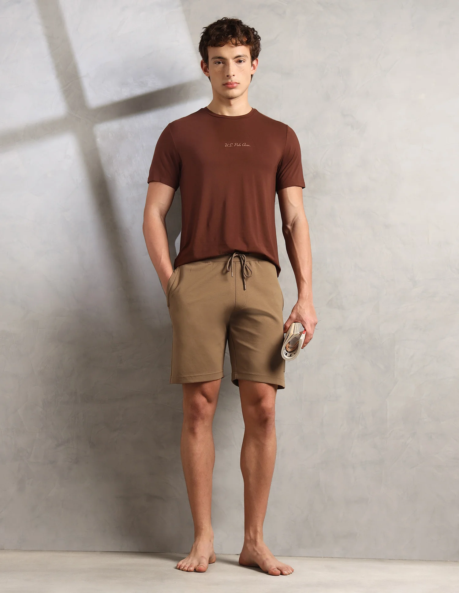 Mid Rise Comfort Fit PS003-PL Lounge Shorts - Pack Of 1 - Image 3