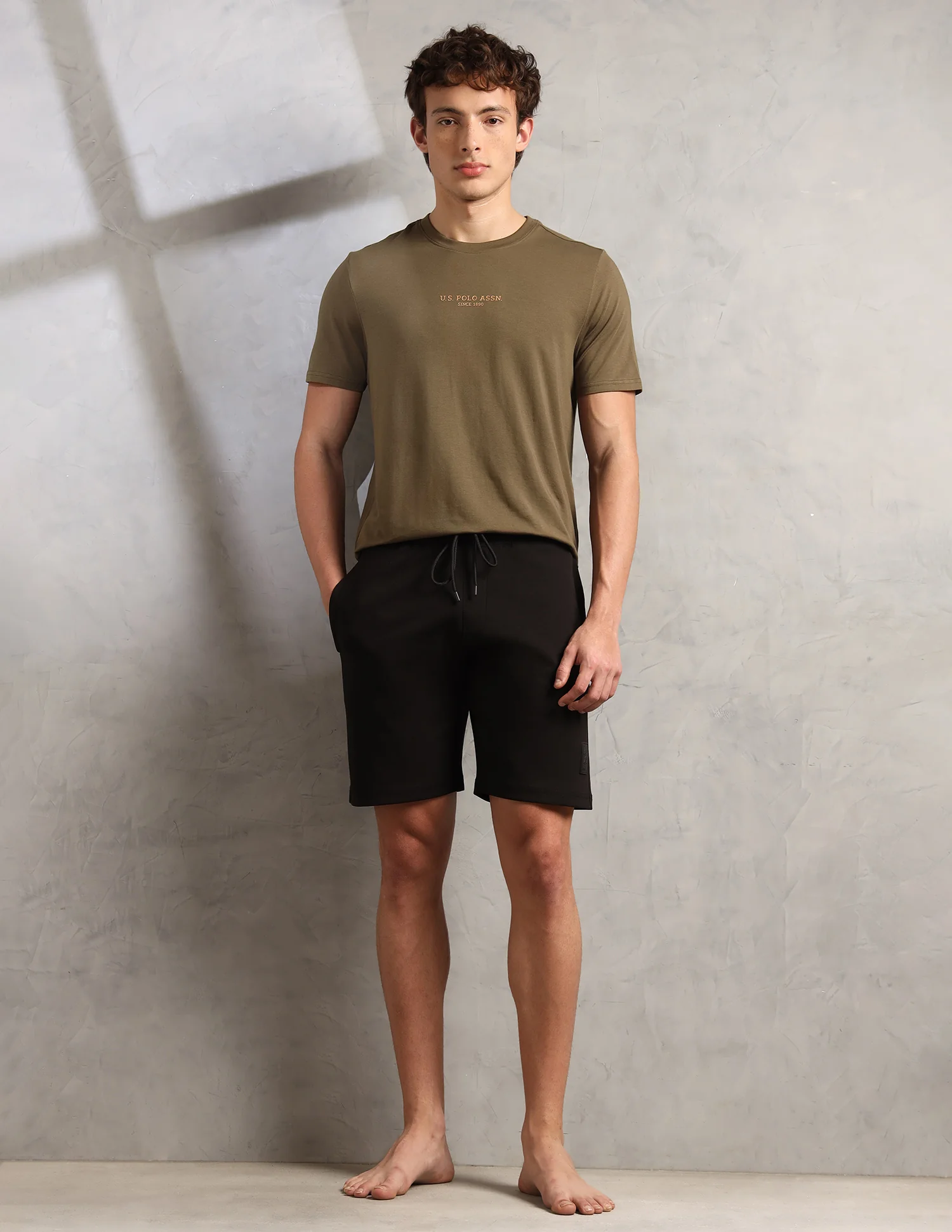 Mid Rise Comfort Fit PS003-PL Lounge Shorts - Pack Of 1 - Image 3