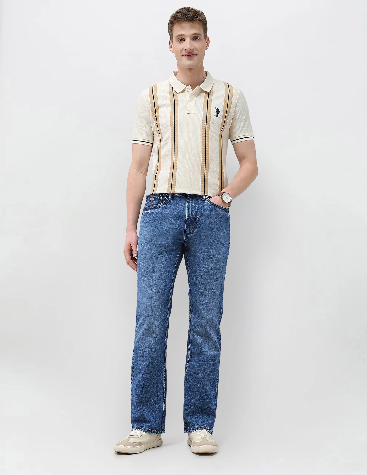 Mid Rise Connor Boot Cut Fit Jeans - Image 3