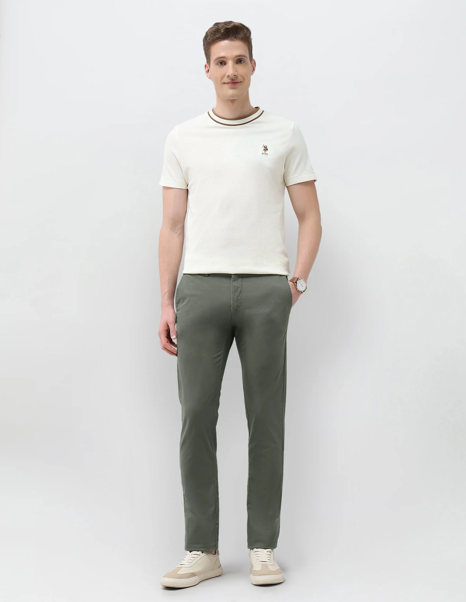 Mid Rise Denver Slim Fit Trousers - Image 3