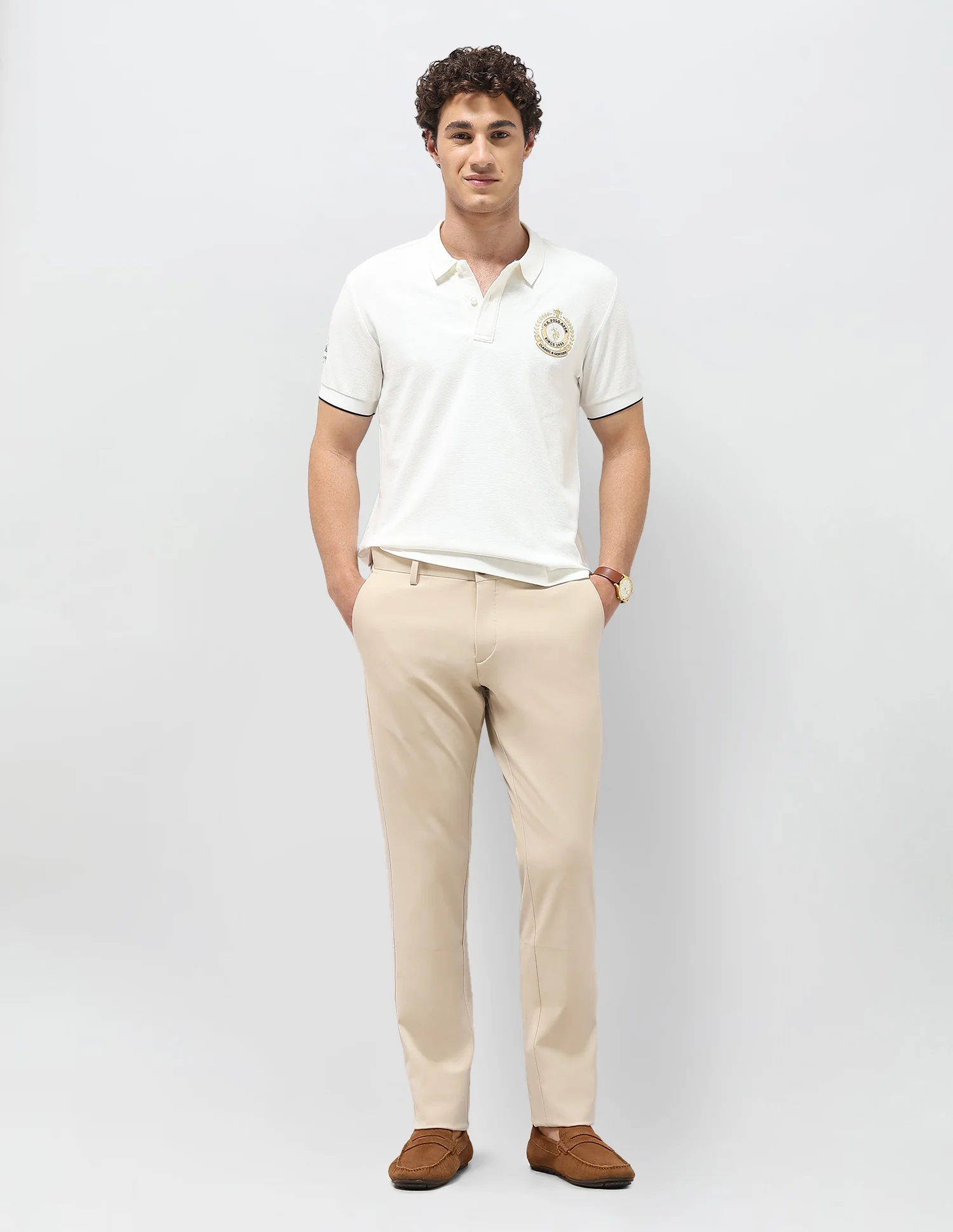 Mid Rise Denver Slim Fit Trousers - Image 3