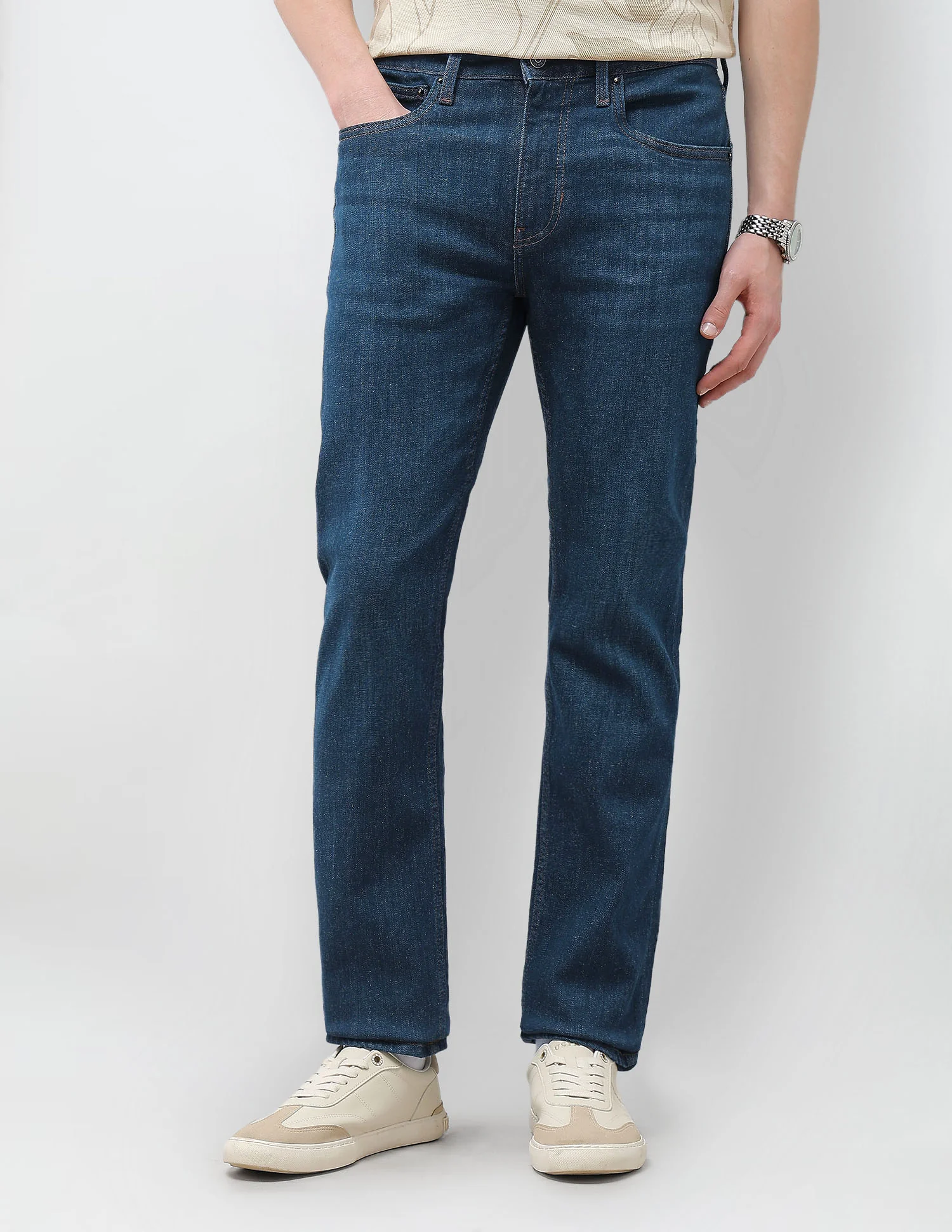 Mid Rise Harold Slim Straight Fit Jeans