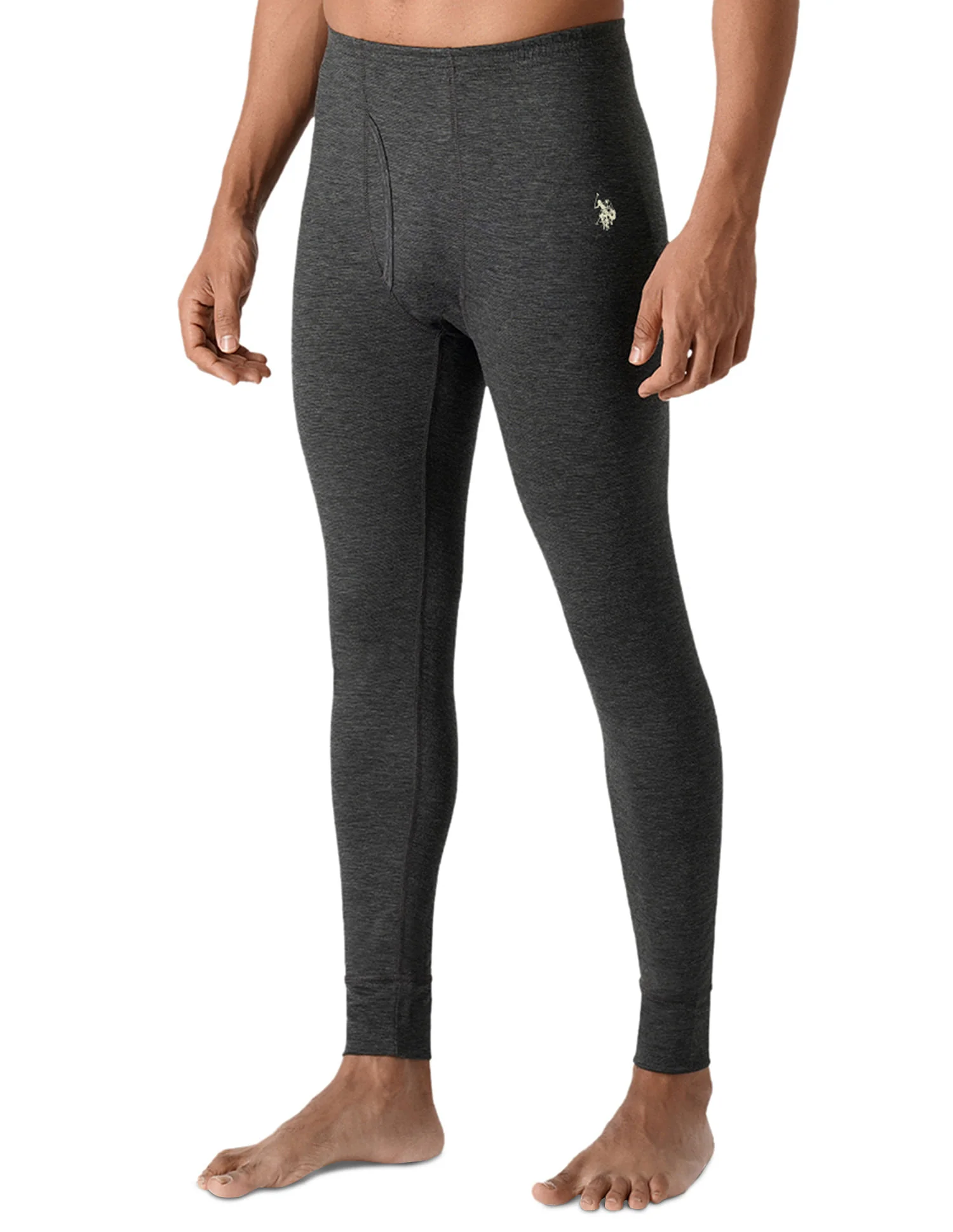 Mid Rise I756 Heathered Thermal Pants - Pack Of 1 - Image 2