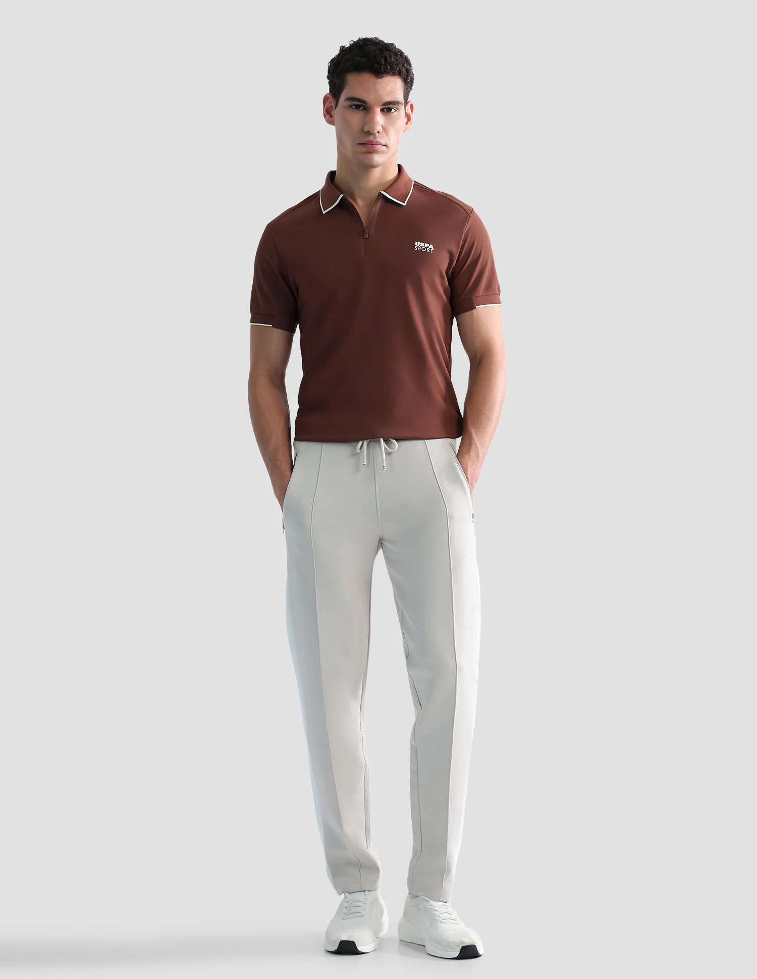 Mid Rise Regular Fit Active Track Pants - Image 3
