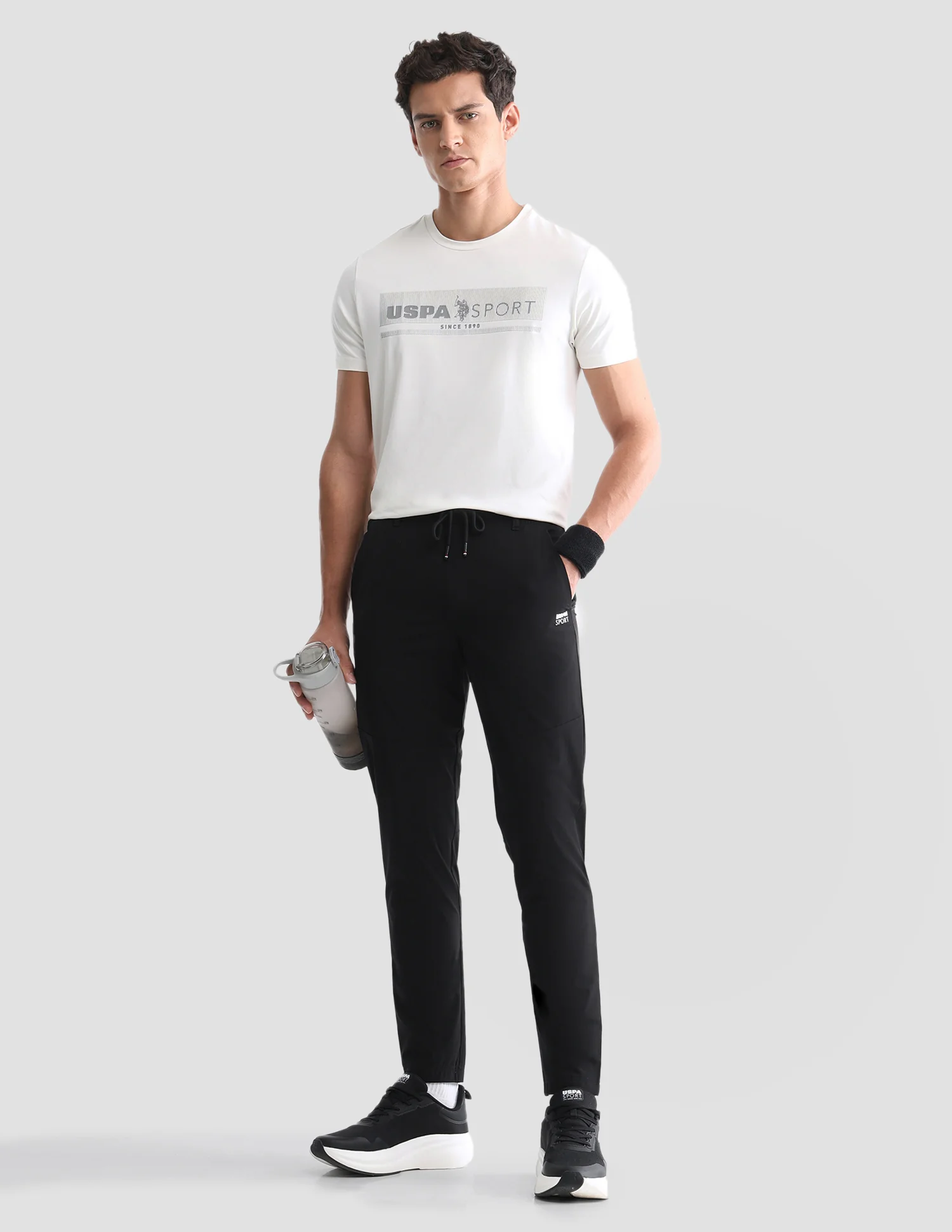 Mid Rise Regular Fit Active Track Pants - Image 3