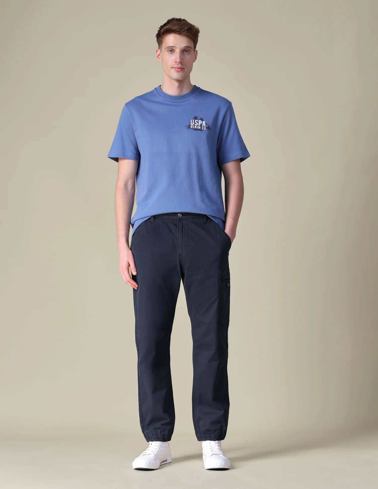 Mid Rise Regular Fit Cargos - Image 3