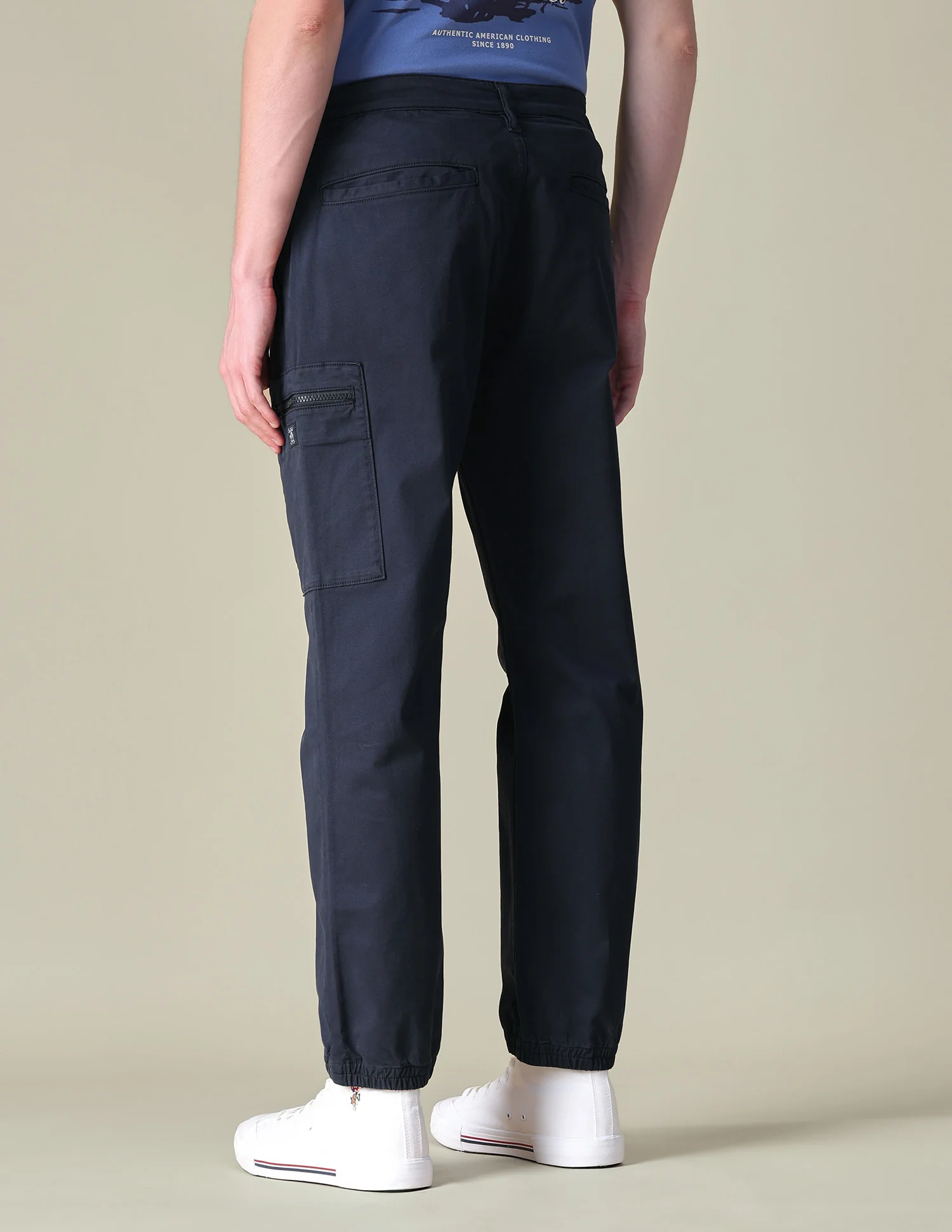 Mid Rise Regular Fit Cargos - Image 5
