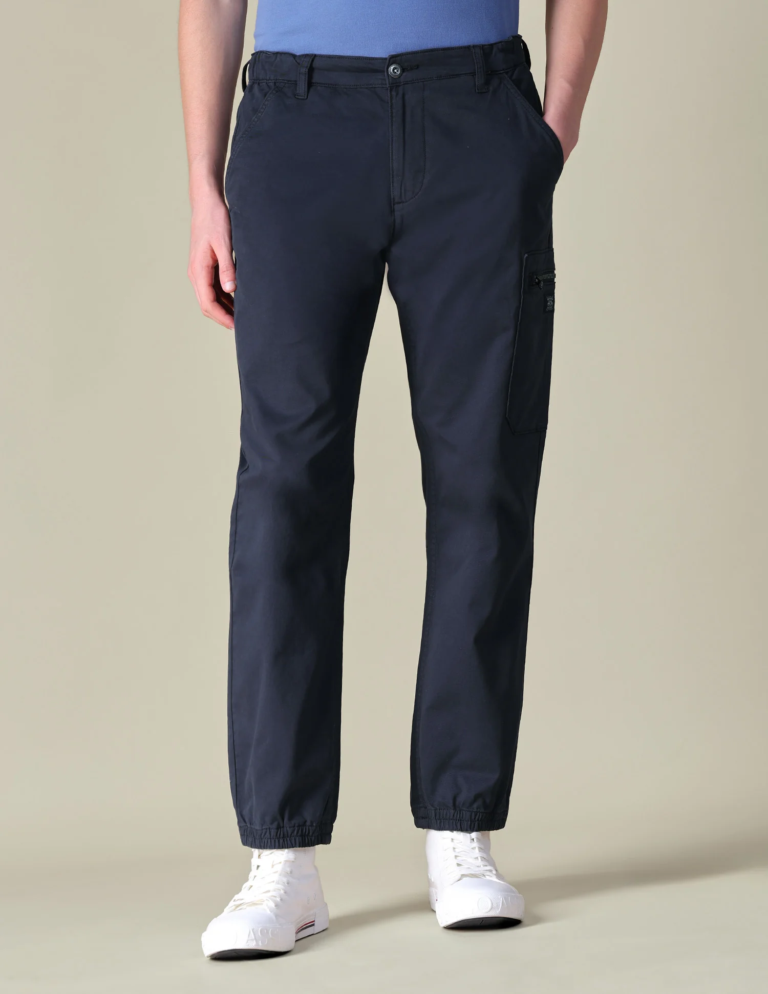 Mid Rise Regular Fit Cargos - Image 6