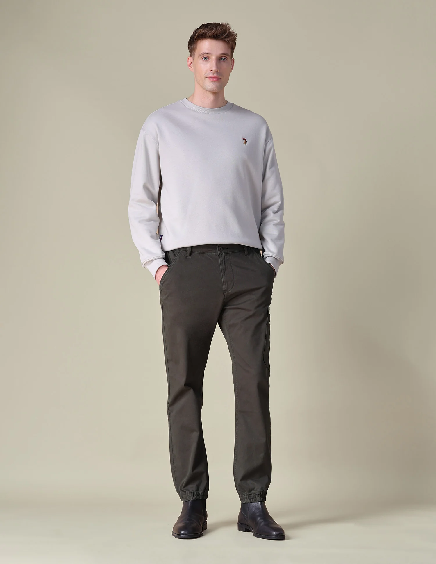 Mid Rise Regular Fit Cargos - Image 3