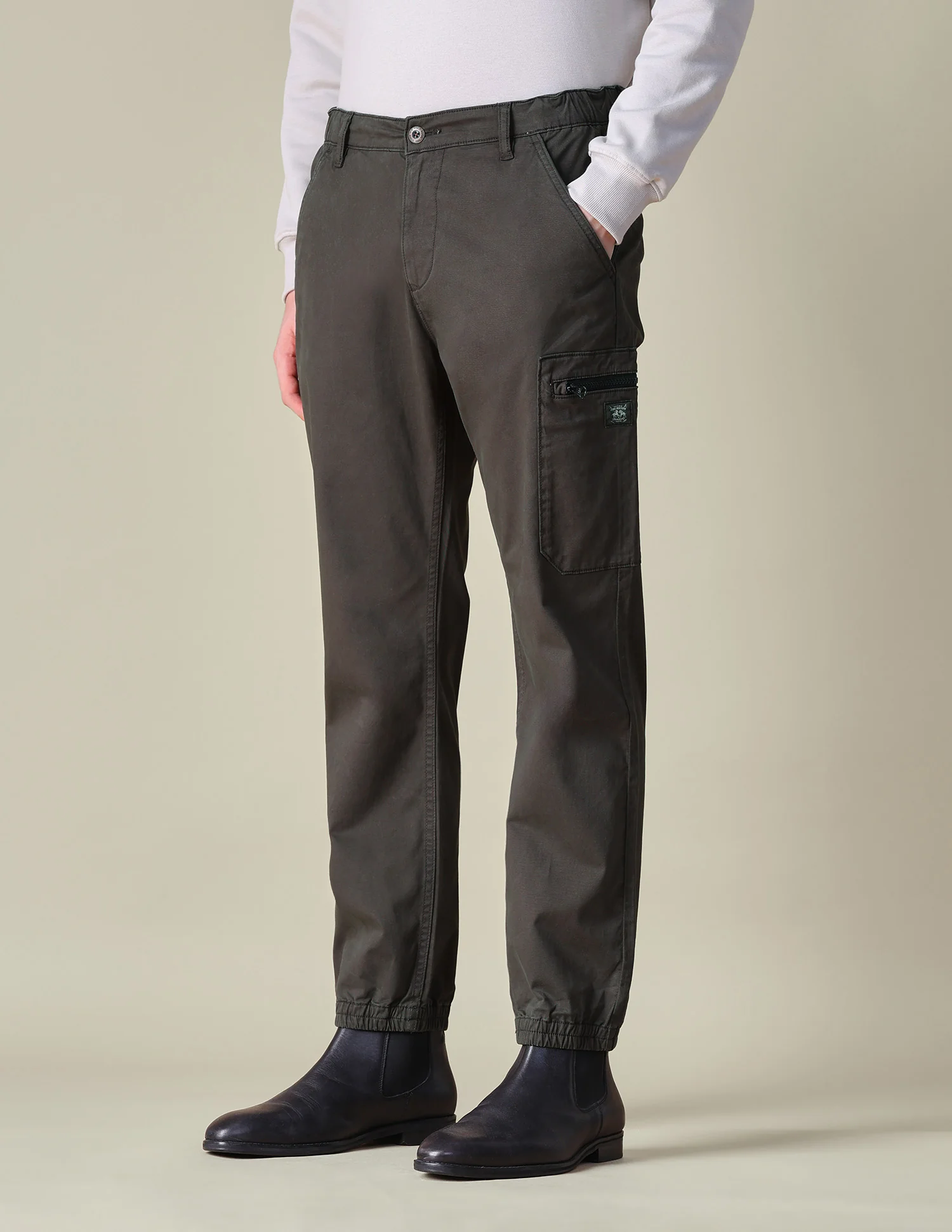 Mid Rise Regular Fit Cargos - Image 4