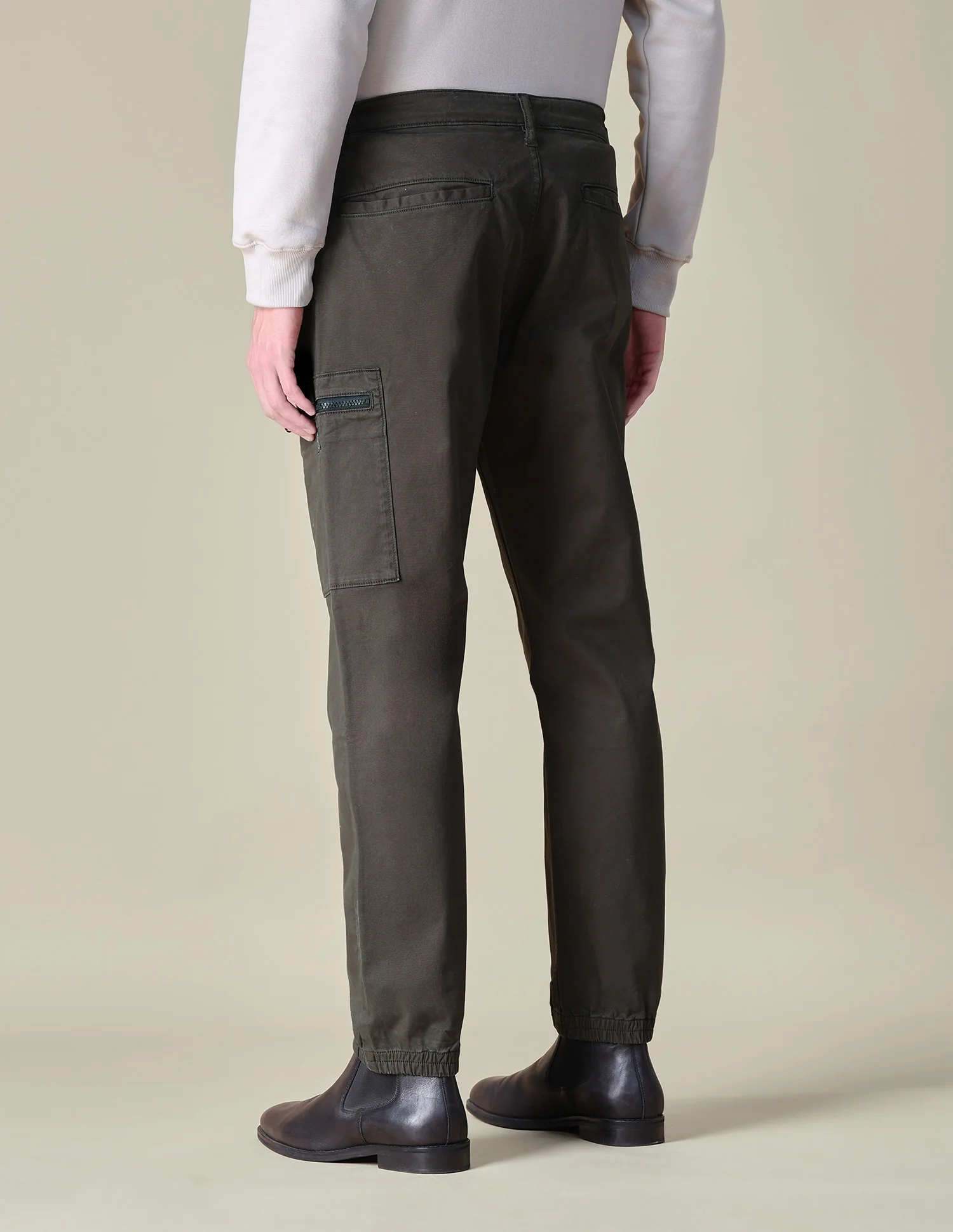 Mid Rise Regular Fit Cargos - Image 5