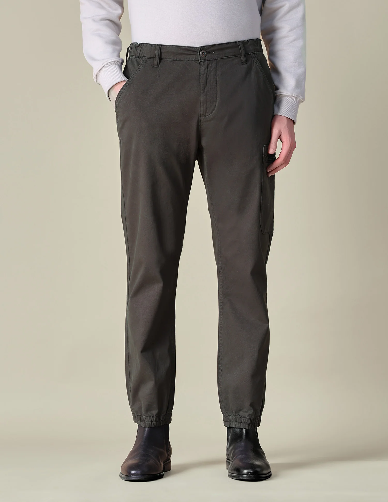 Mid Rise Regular Fit Cargos - Image 6