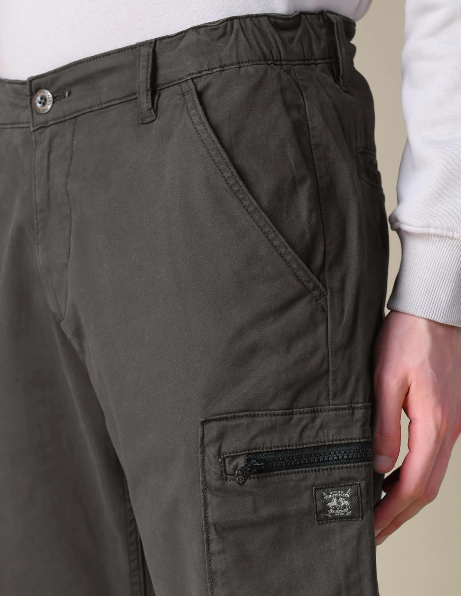 Mid Rise Regular Fit Cargos - Image 7
