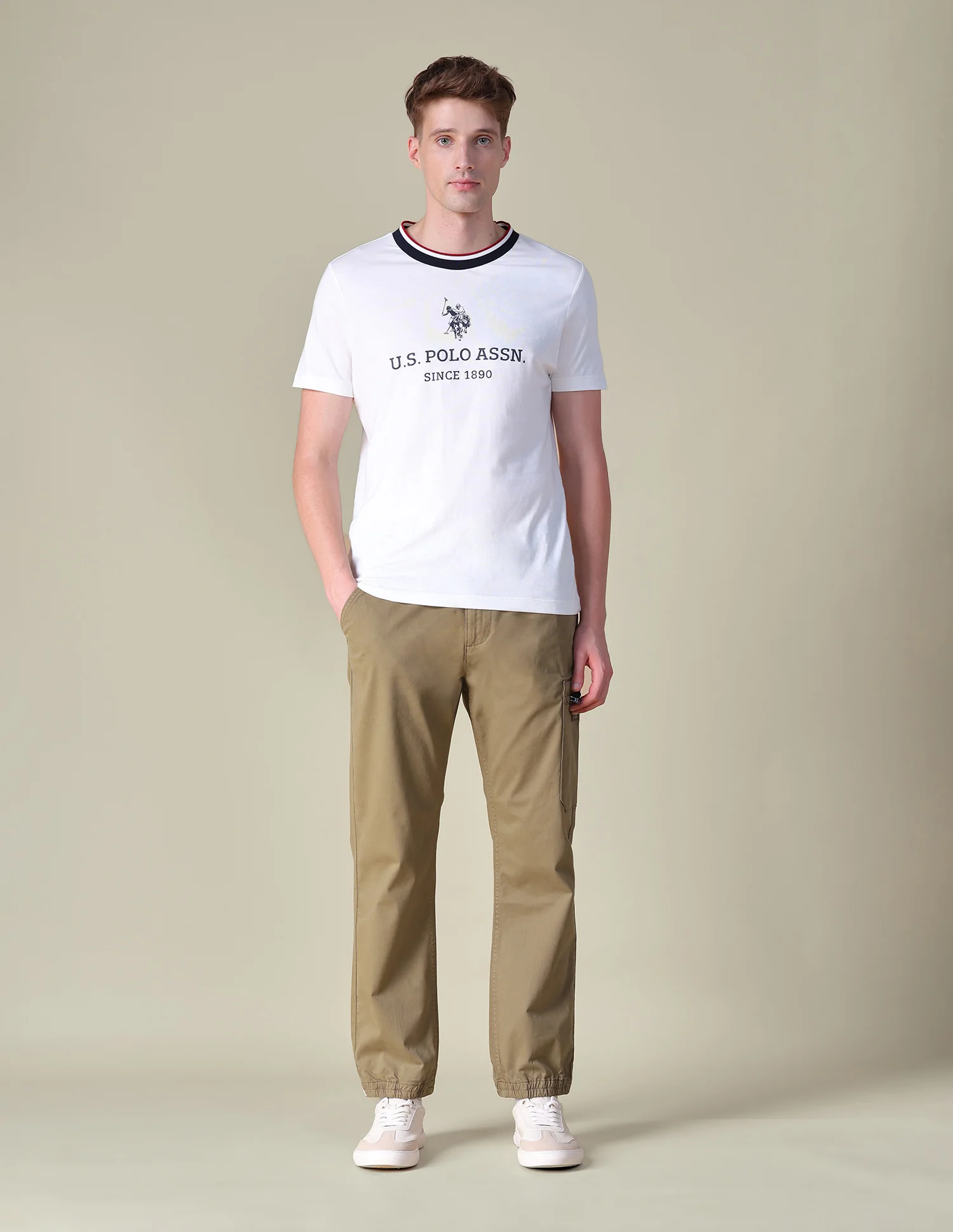 Mid Rise Regular Fit Cargos - Image 3