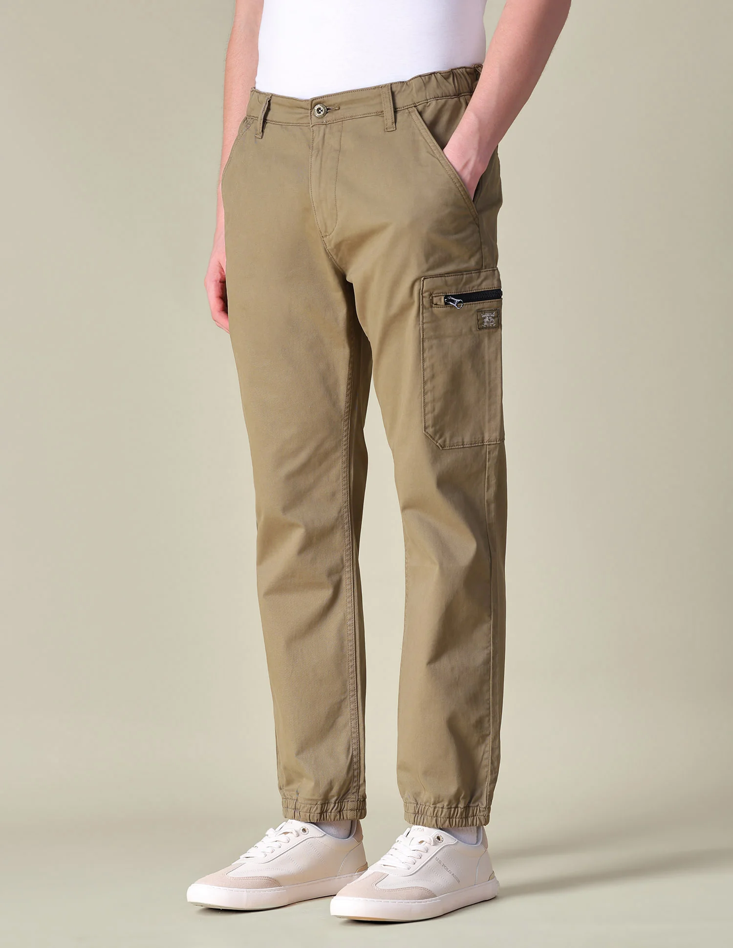 Mid Rise Regular Fit Cargos - Image 4