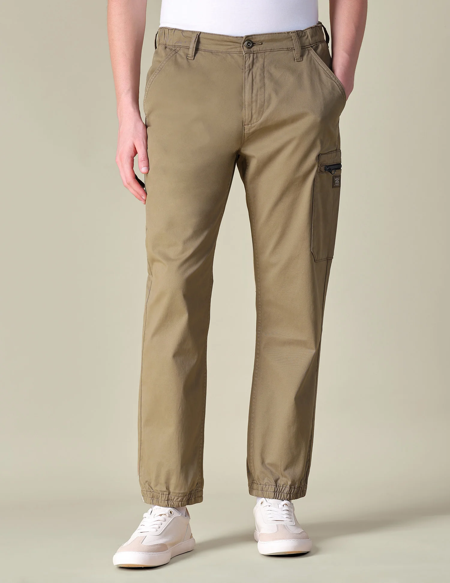Mid Rise Regular Fit Cargos - Image 6