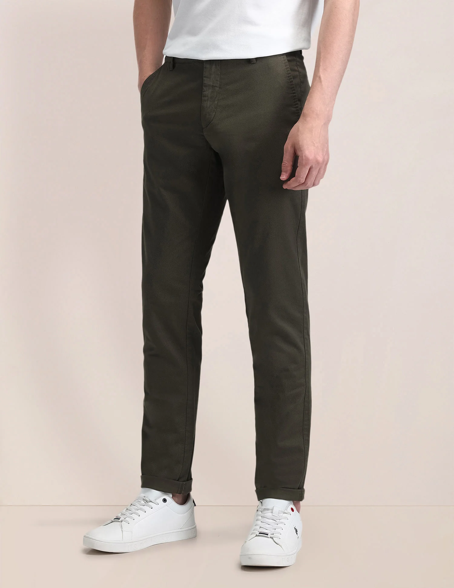 Mid Rise Regular Fit Trousers