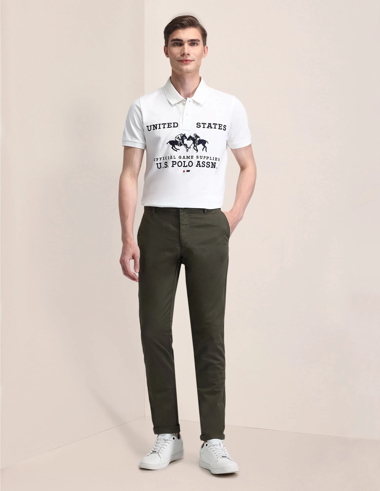 Mid Rise Regular Fit Trousers - Image 3