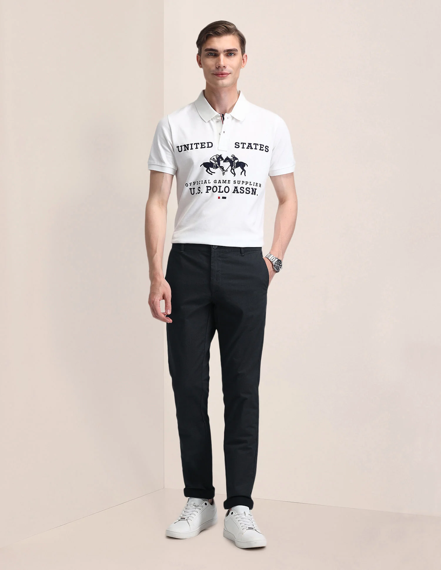 Mid Rise Regular Fit Trousers - Image 3
