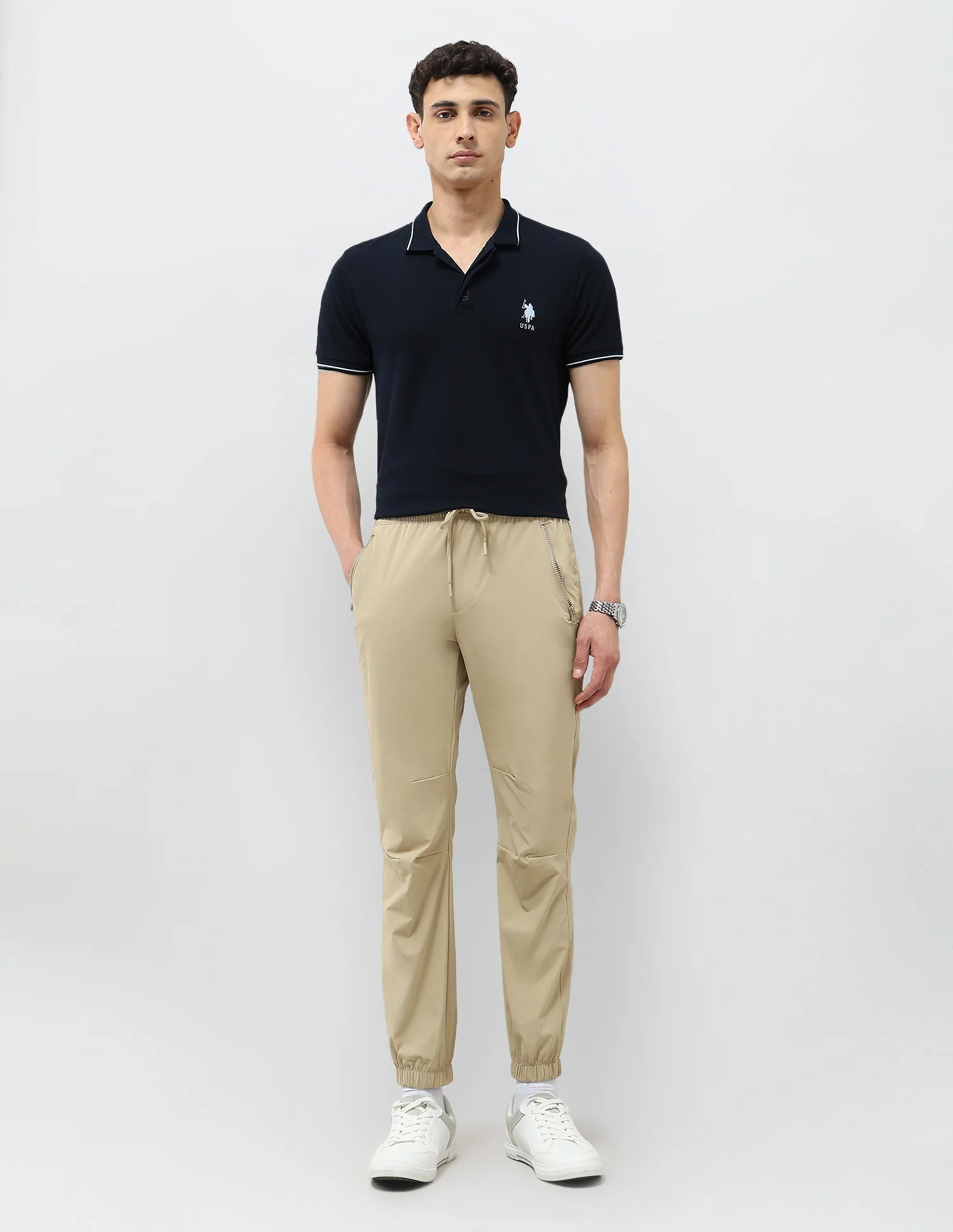 Mid Rise Relaxed Fit Joggers - Image 3