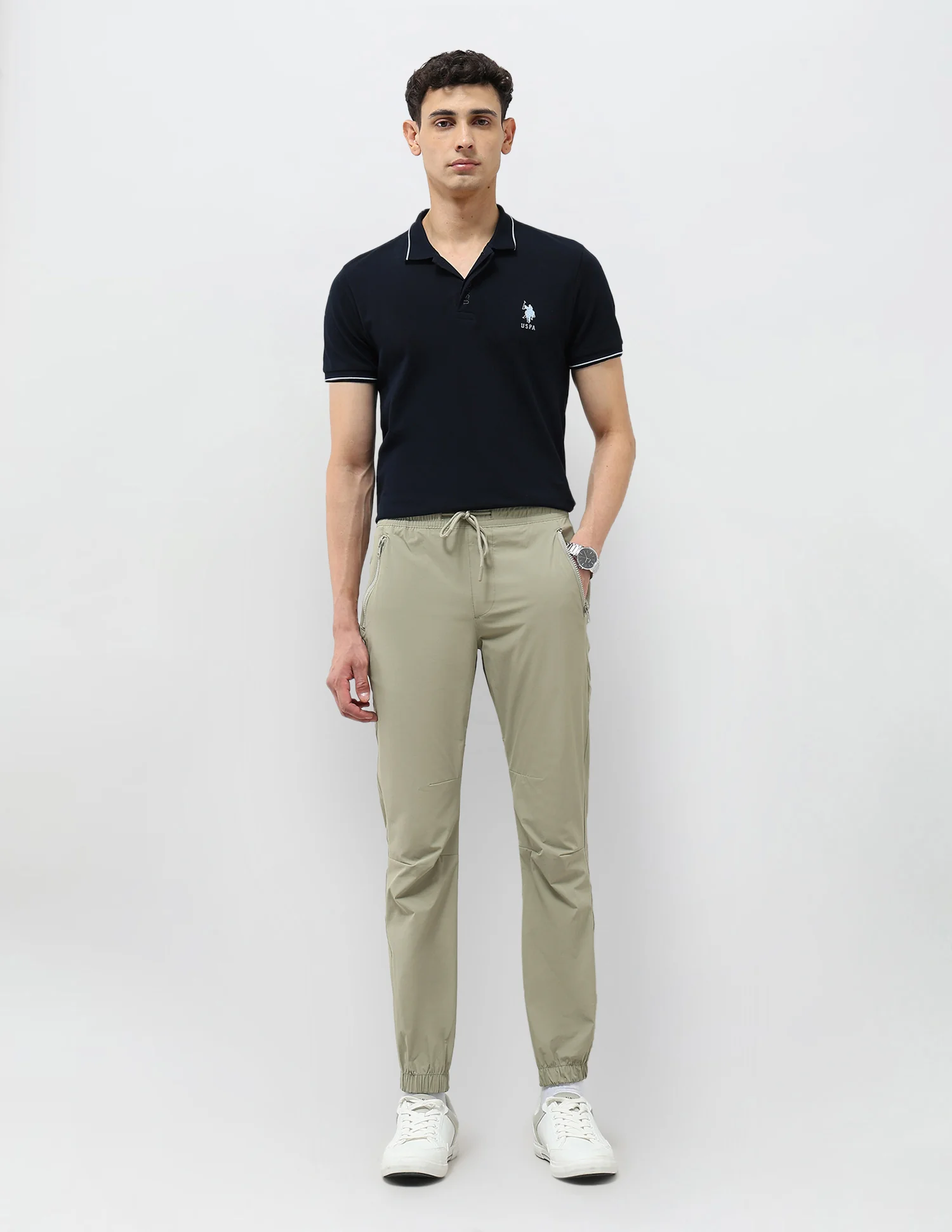 Mid Rise Relaxed Fit Joggers - Image 3