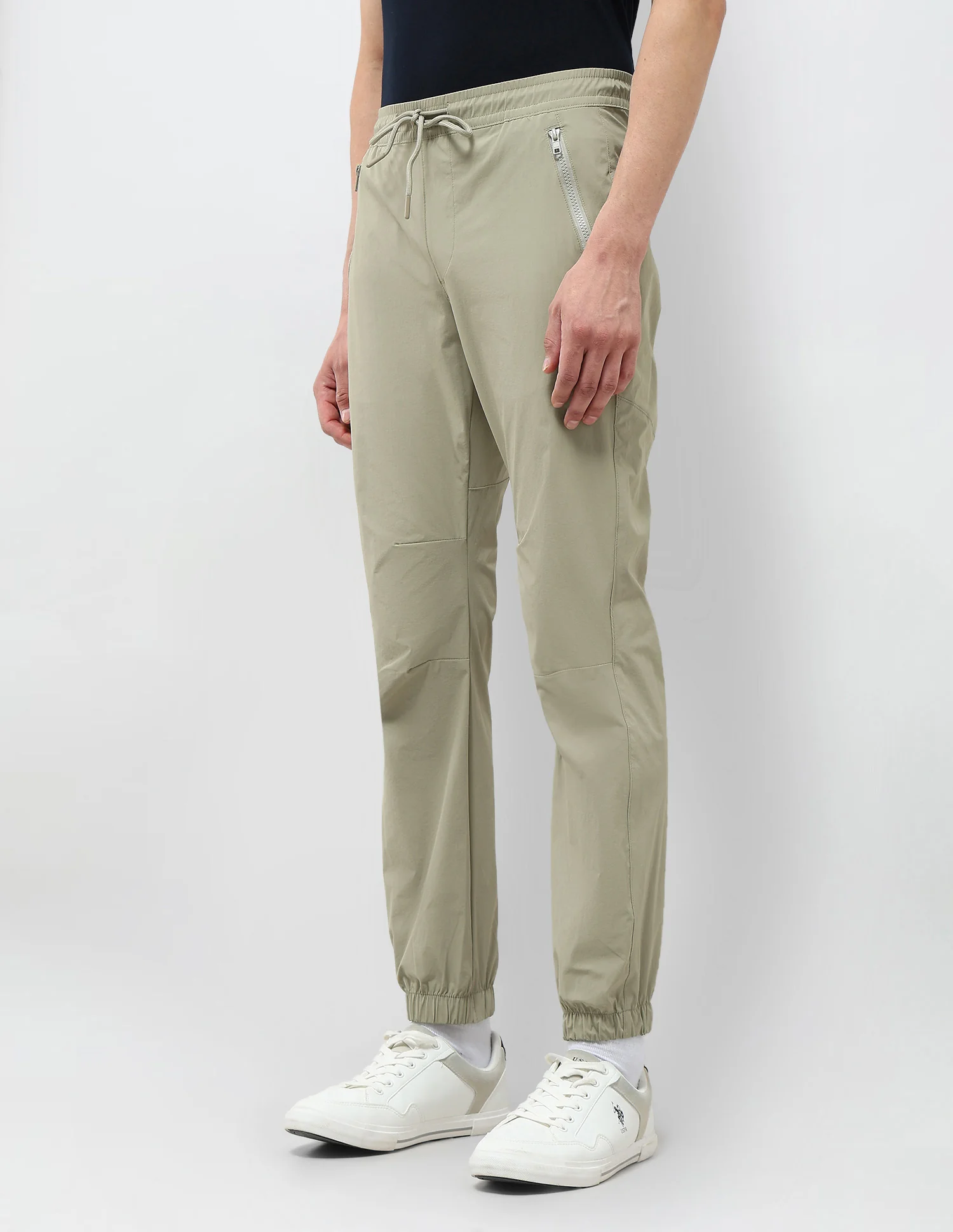 Mid Rise Relaxed Fit Joggers - Image 4