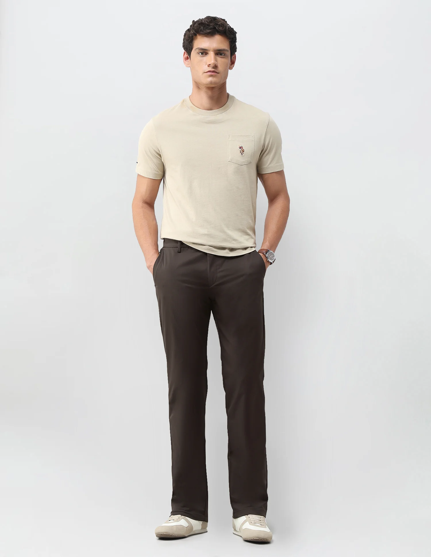 Mid Rise Riley Straight Fit Trousers - Image 3