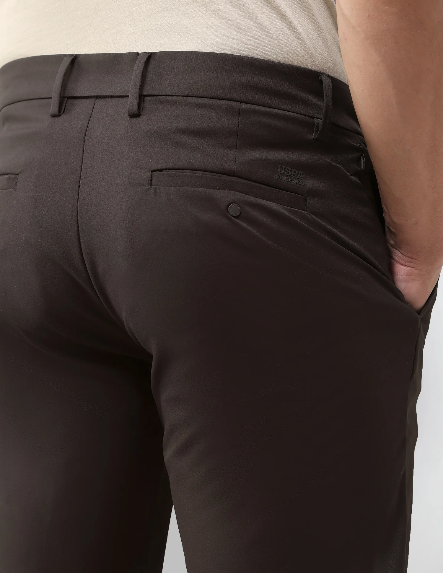 Mid Rise Riley Straight Fit Trousers - Image 8