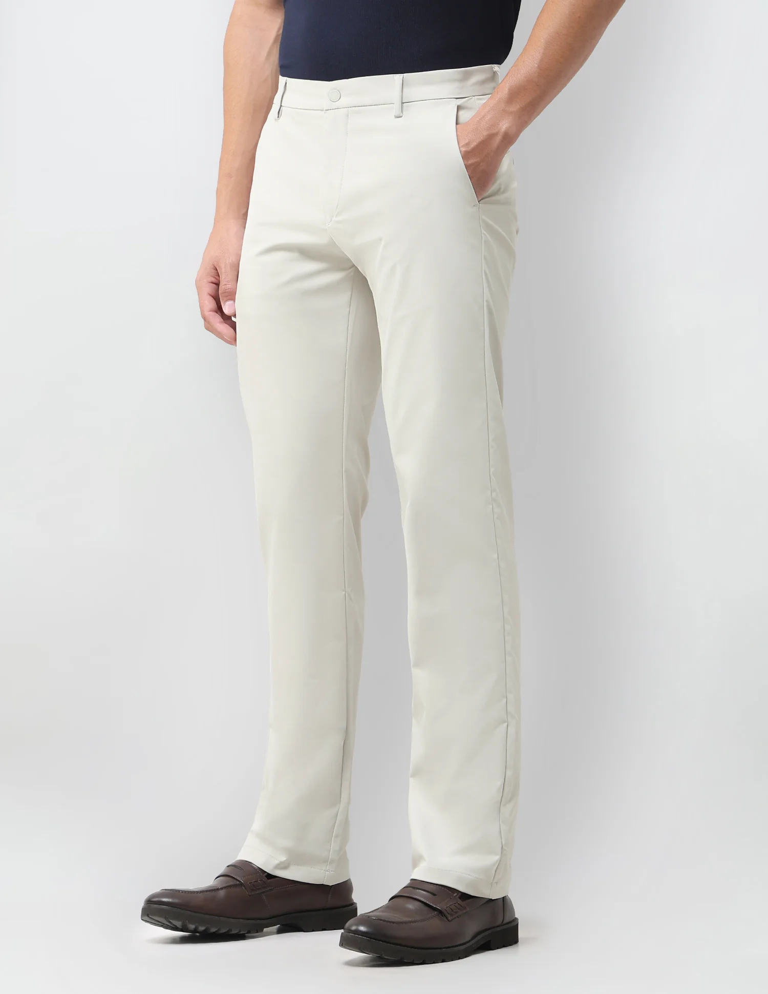 Mid Rise Riley Straight Fit Trousers - Image 4