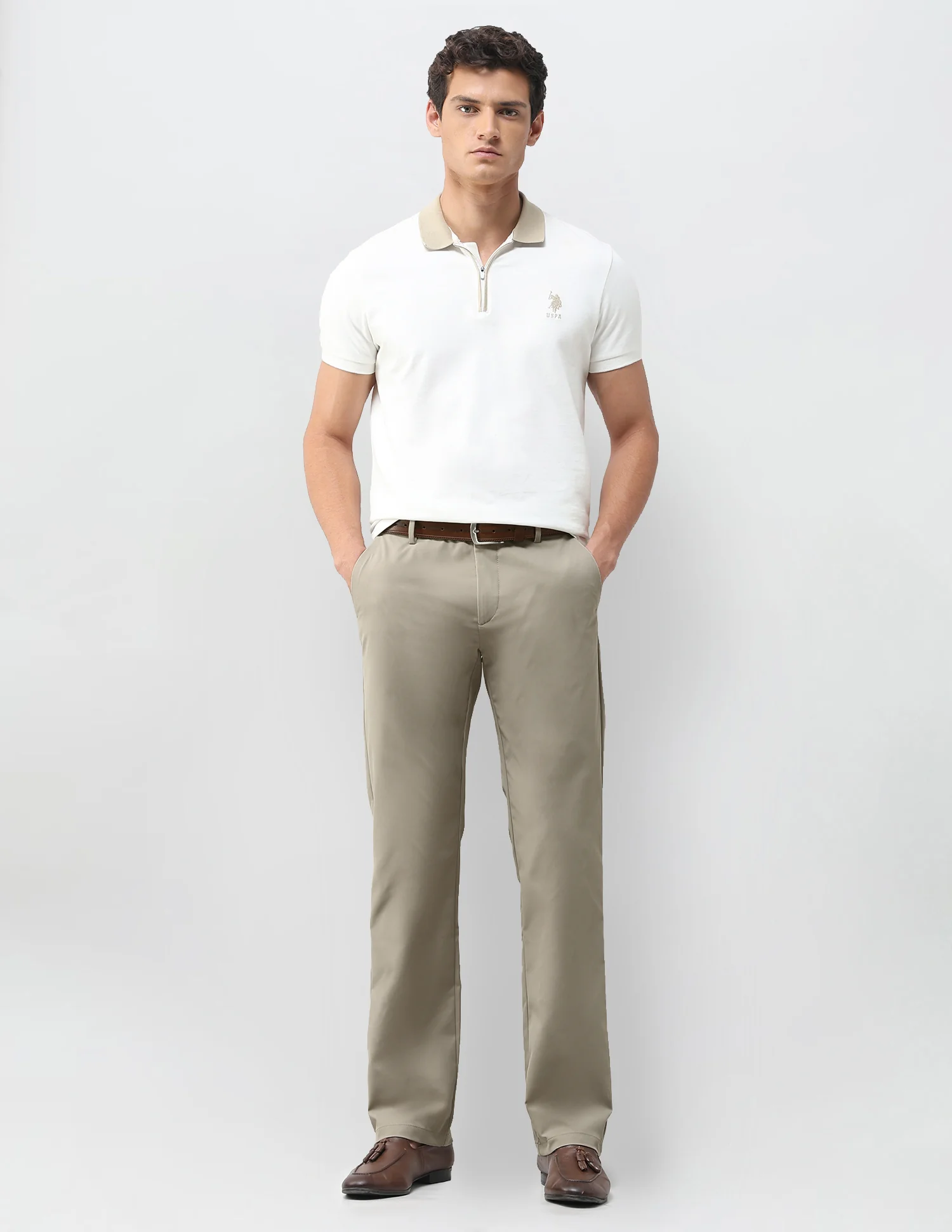 Mid Rise Riley Straight Fit Trousers - Image 3
