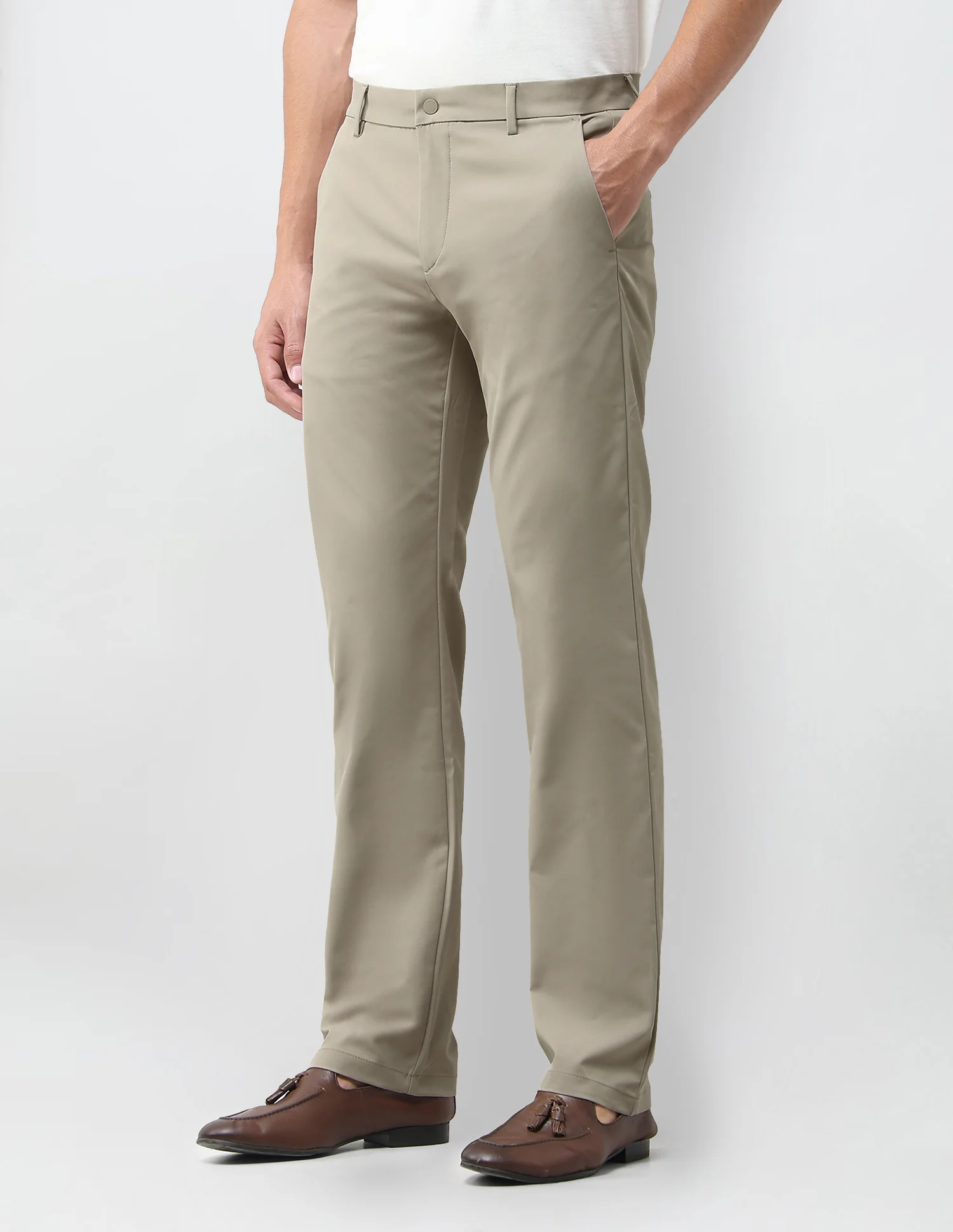 Mid Rise Riley Straight Fit Trousers - Image 4