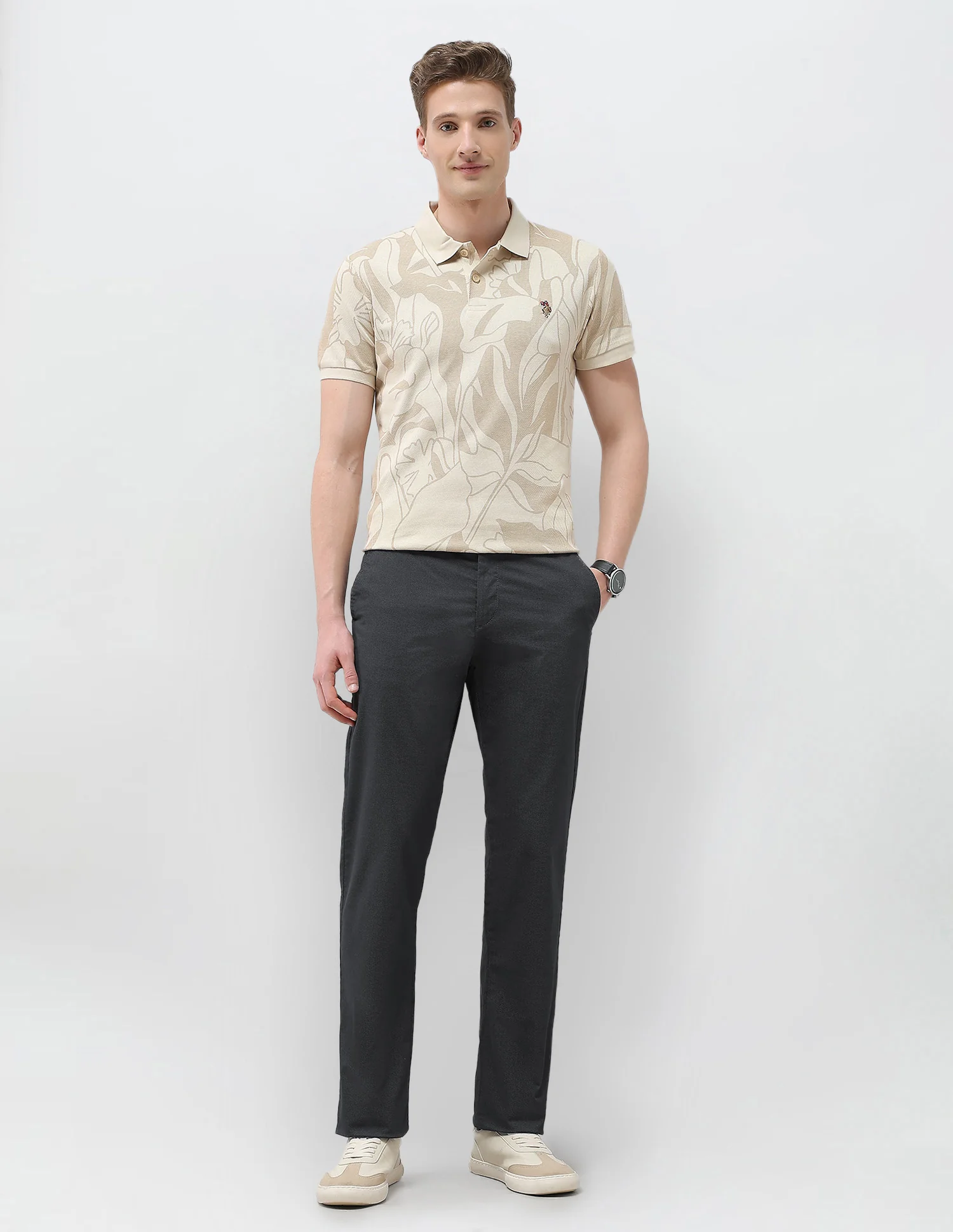 Mid Rise Riley Straight Fit Trousers - Image 3