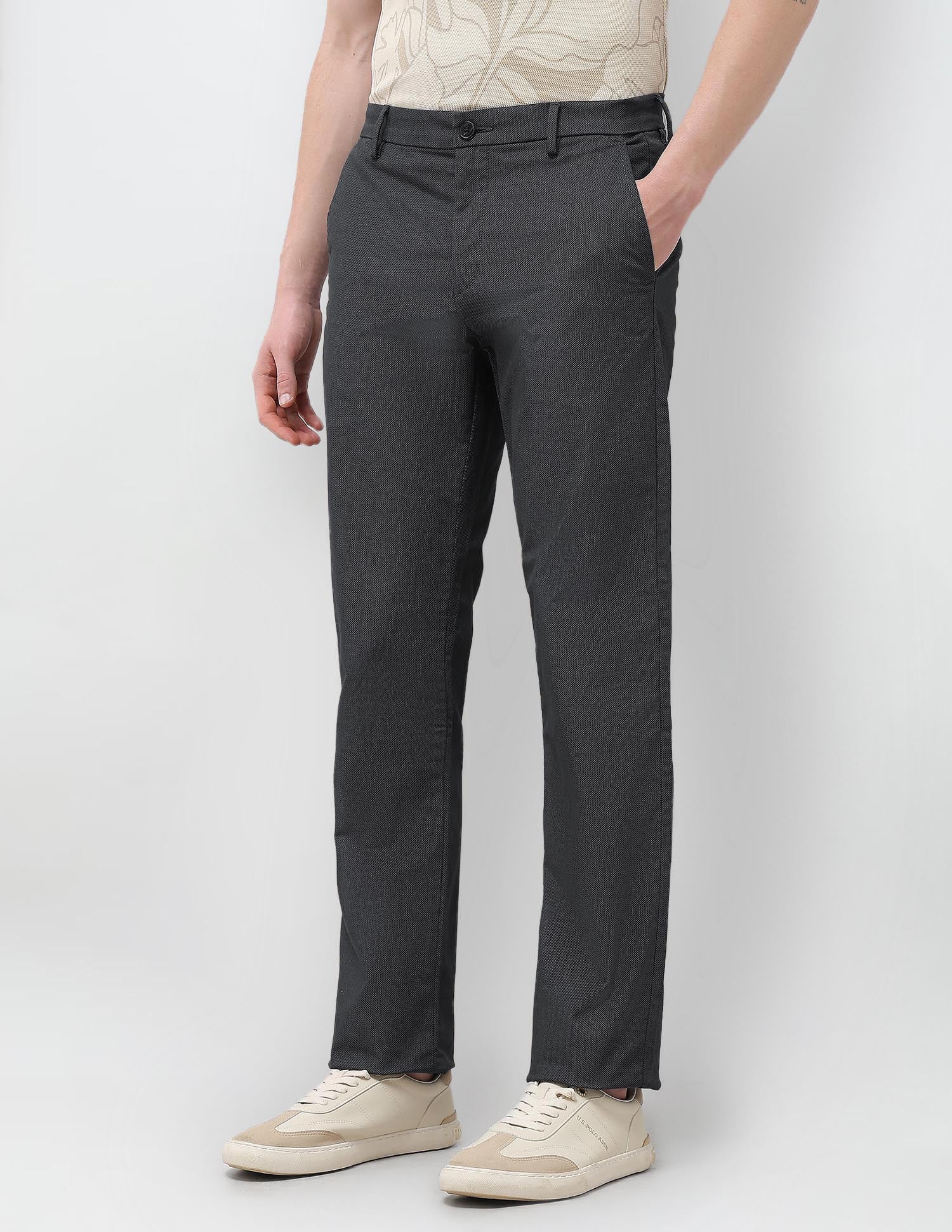 Mid Rise Riley Straight Fit Trousers - Image 4