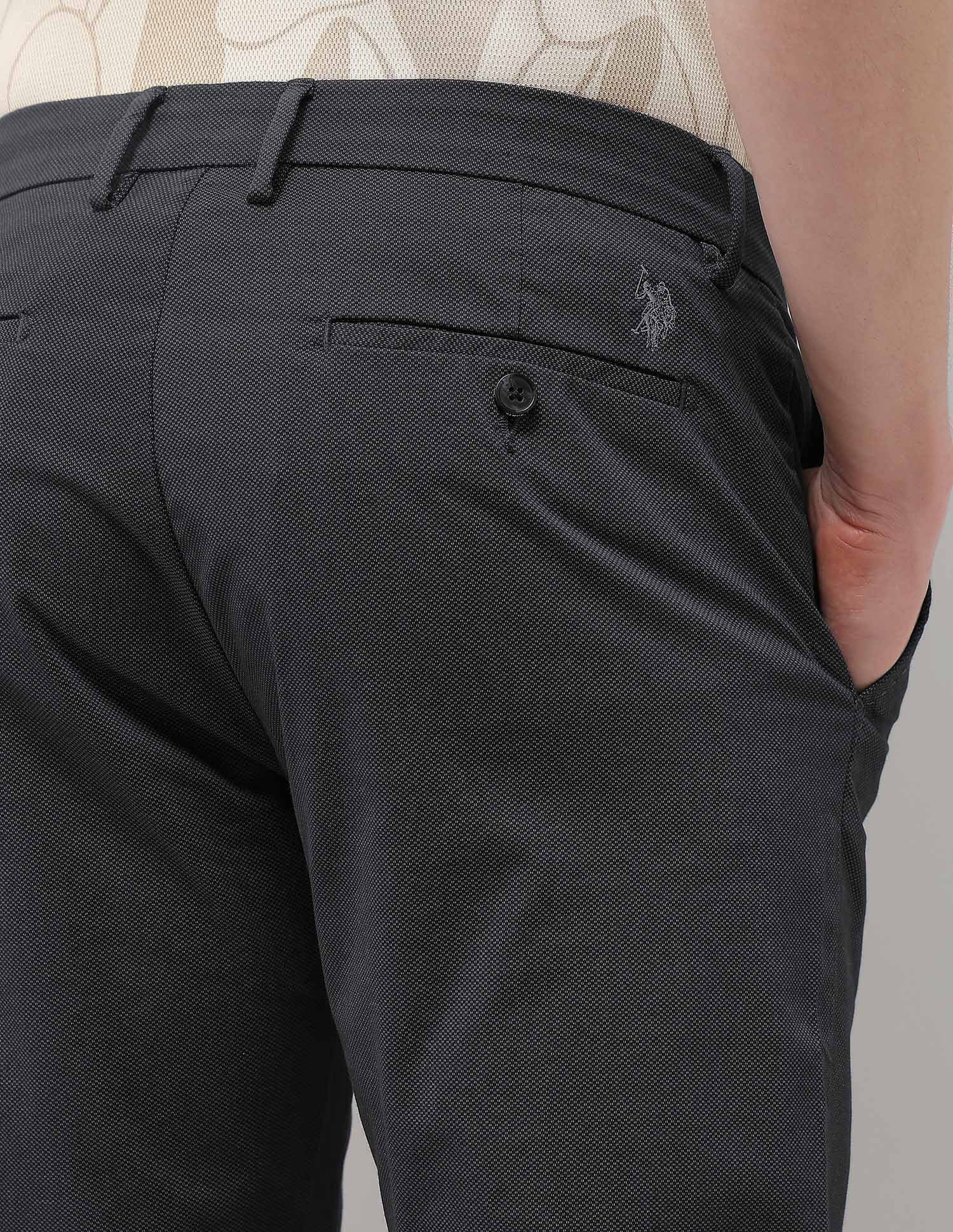 Mid Rise Riley Straight Fit Trousers - Image 8