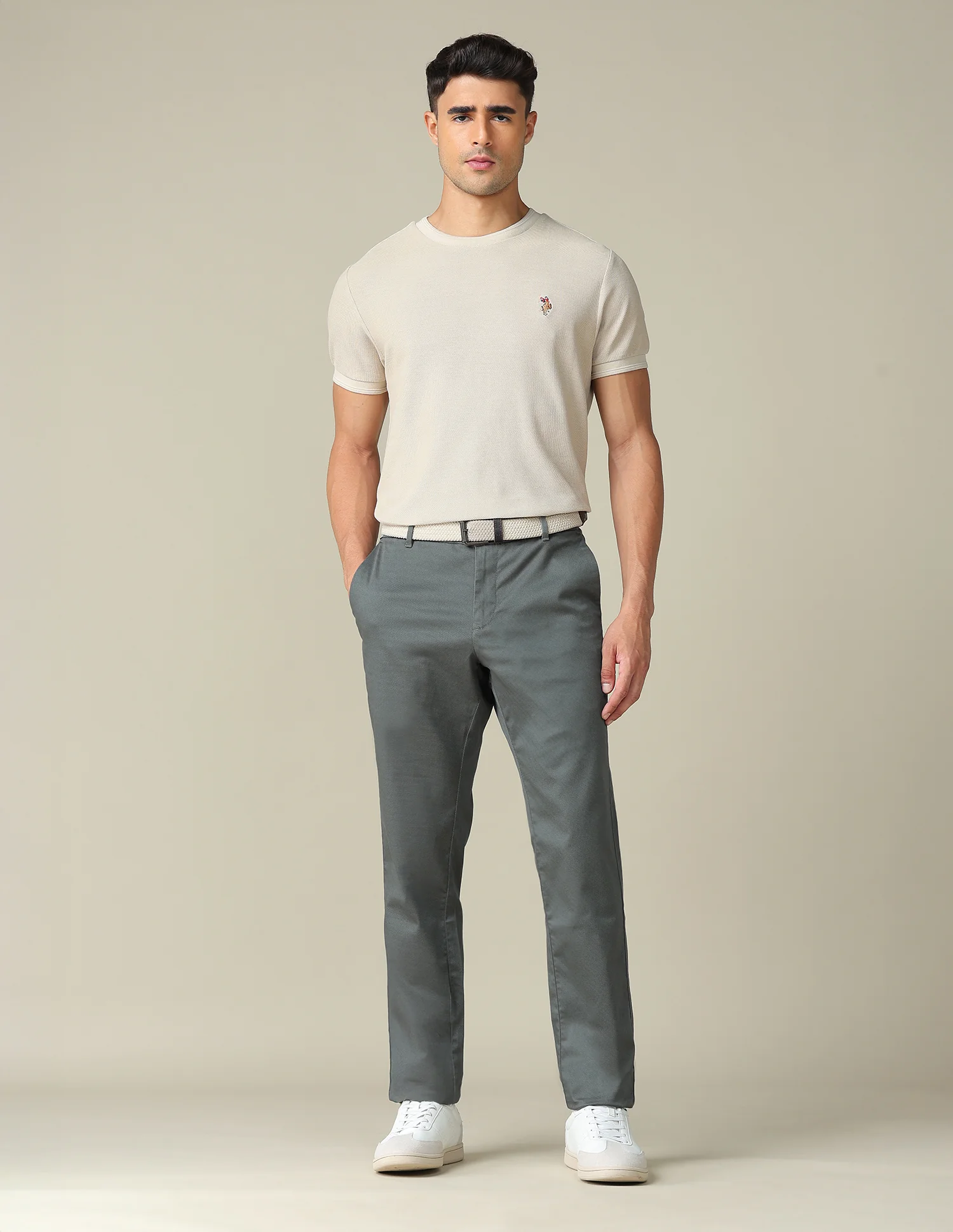 Mid Rise Riley Straight Fit Trousers - Image 3