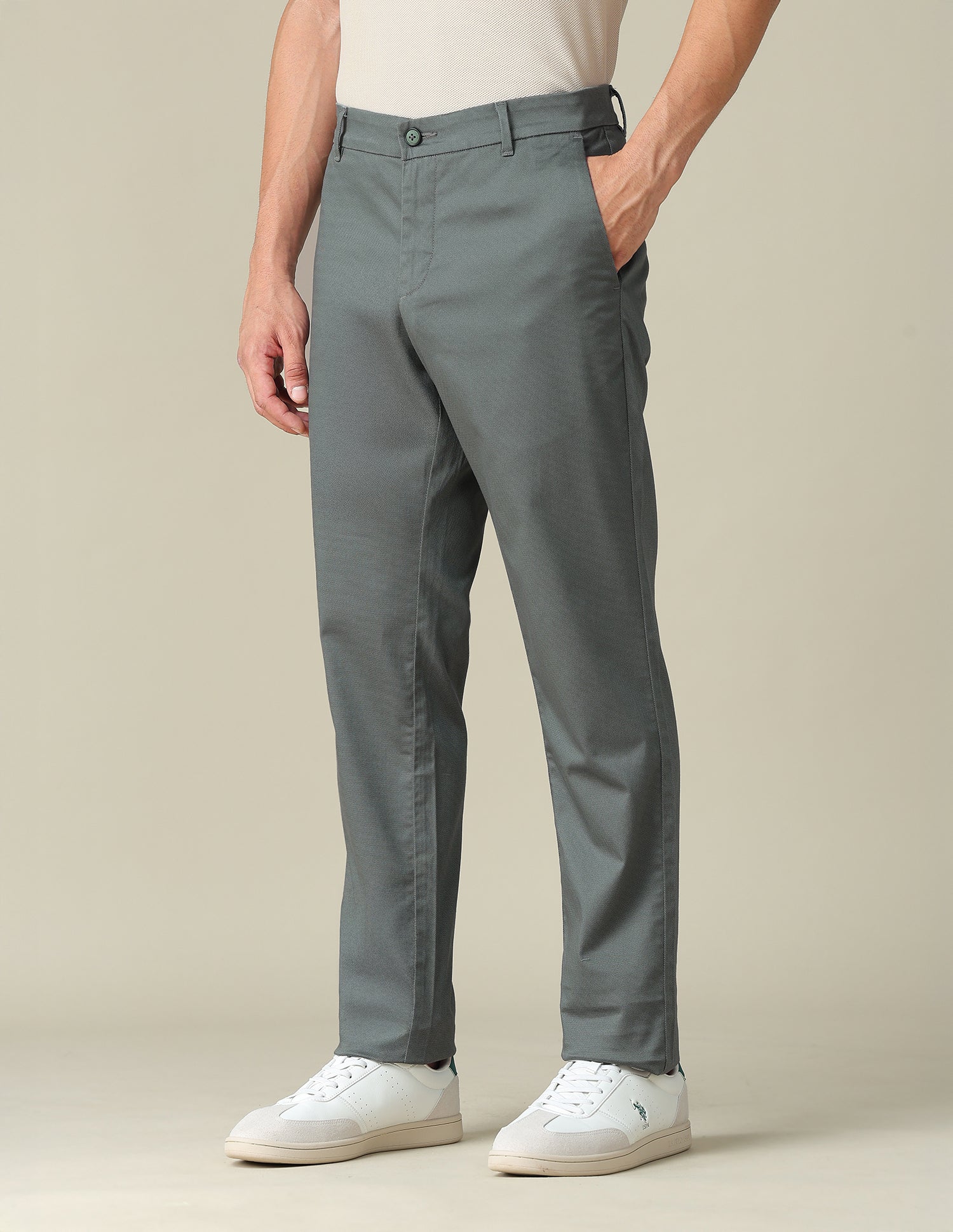 Mid Rise Riley Straight Fit Trousers - Image 4