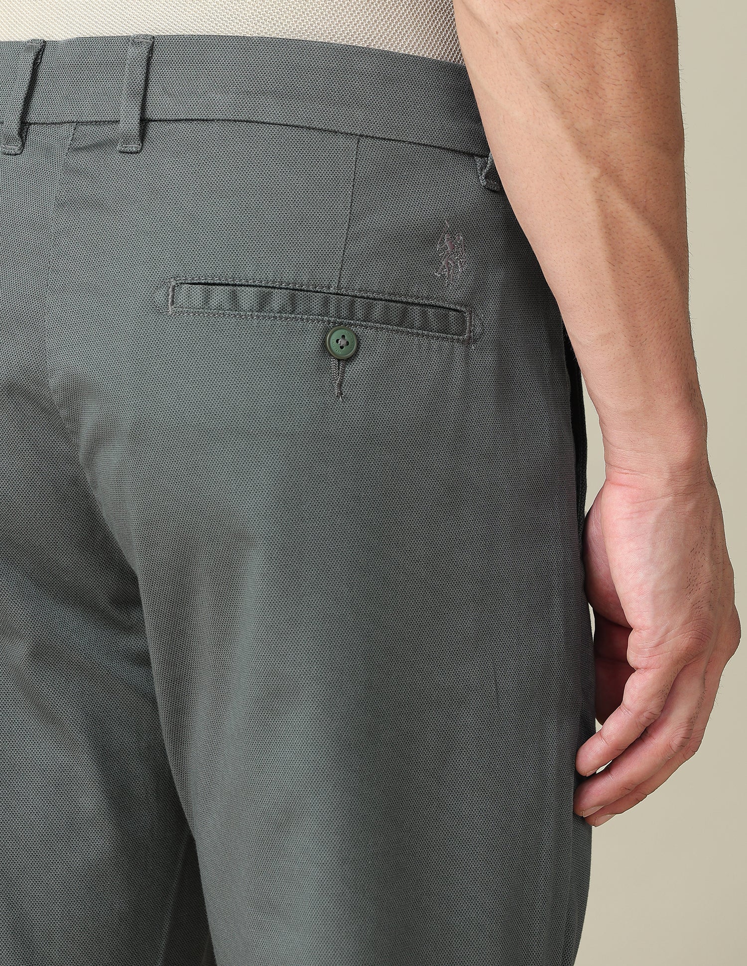 Mid Rise Riley Straight Fit Trousers - Image 8