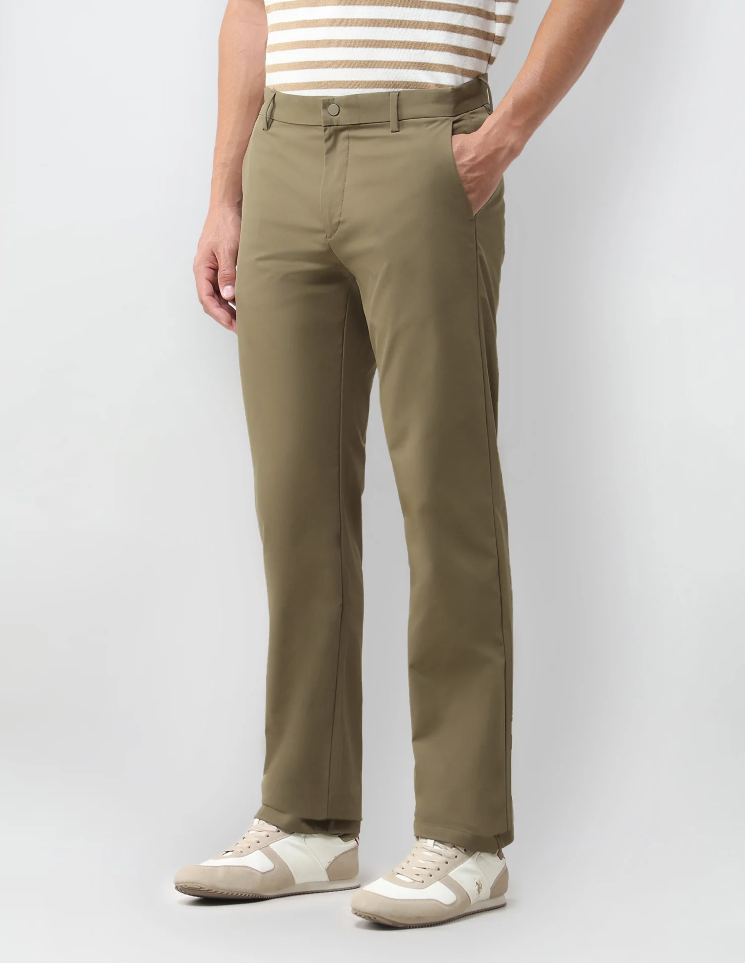Mid Rise Riley Straight Fit Trousers - Image 4