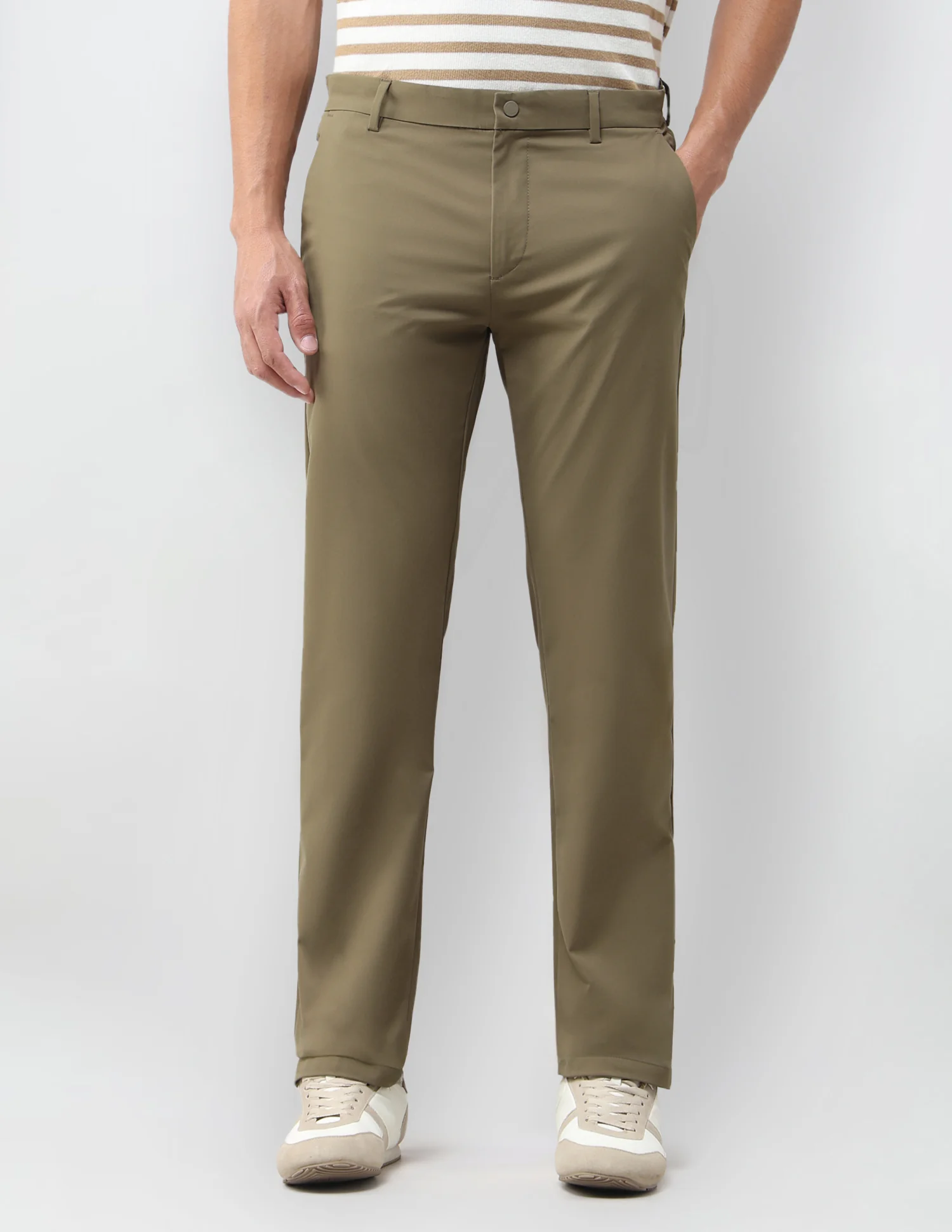 Mid Rise Riley Straight Fit Trousers - Image 6