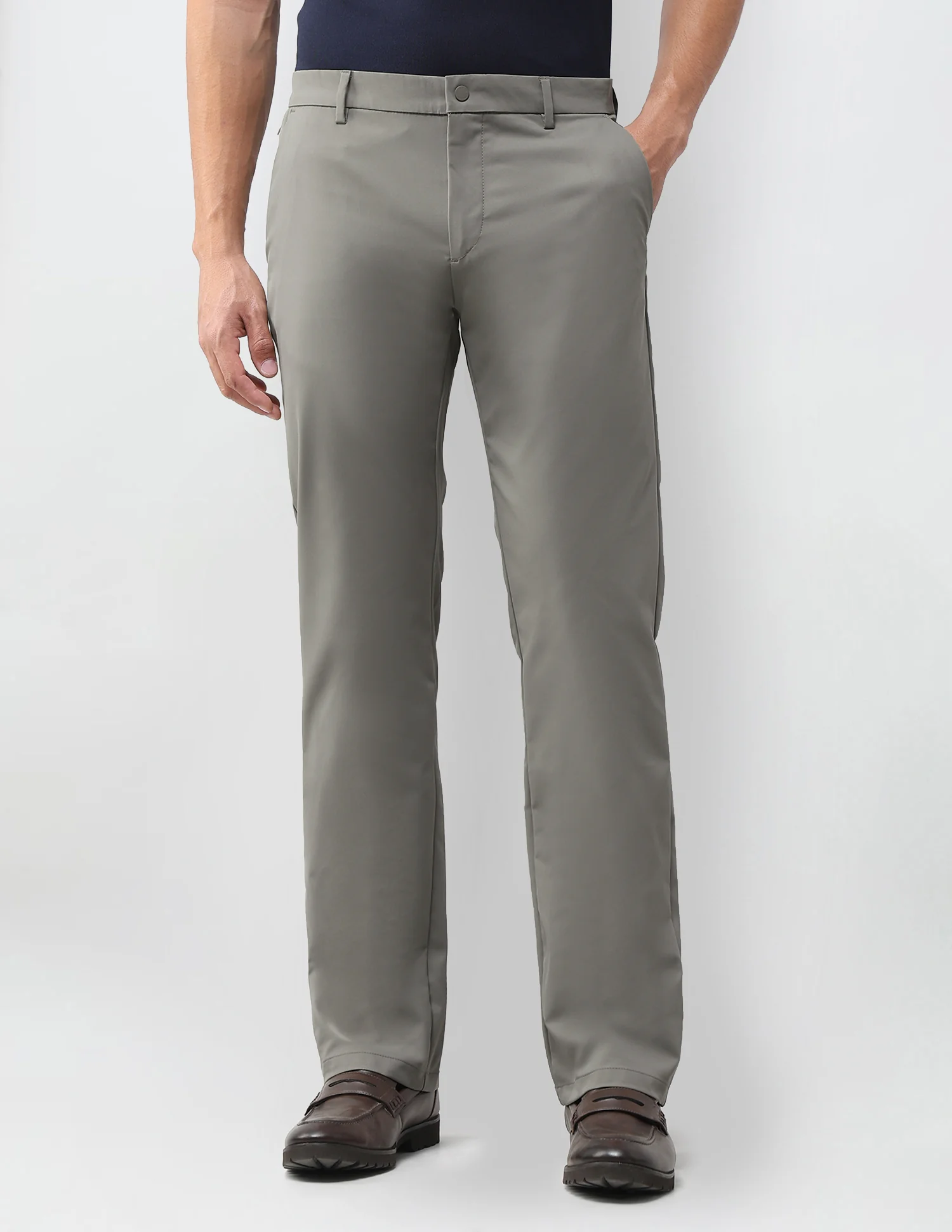 Mid Rise Riley Straight Fit Trousers - Image 6