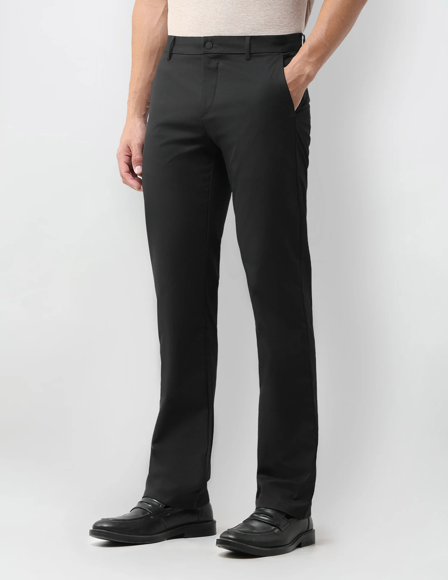 Mid Rise Riley Straight Fit Trousers - Image 4