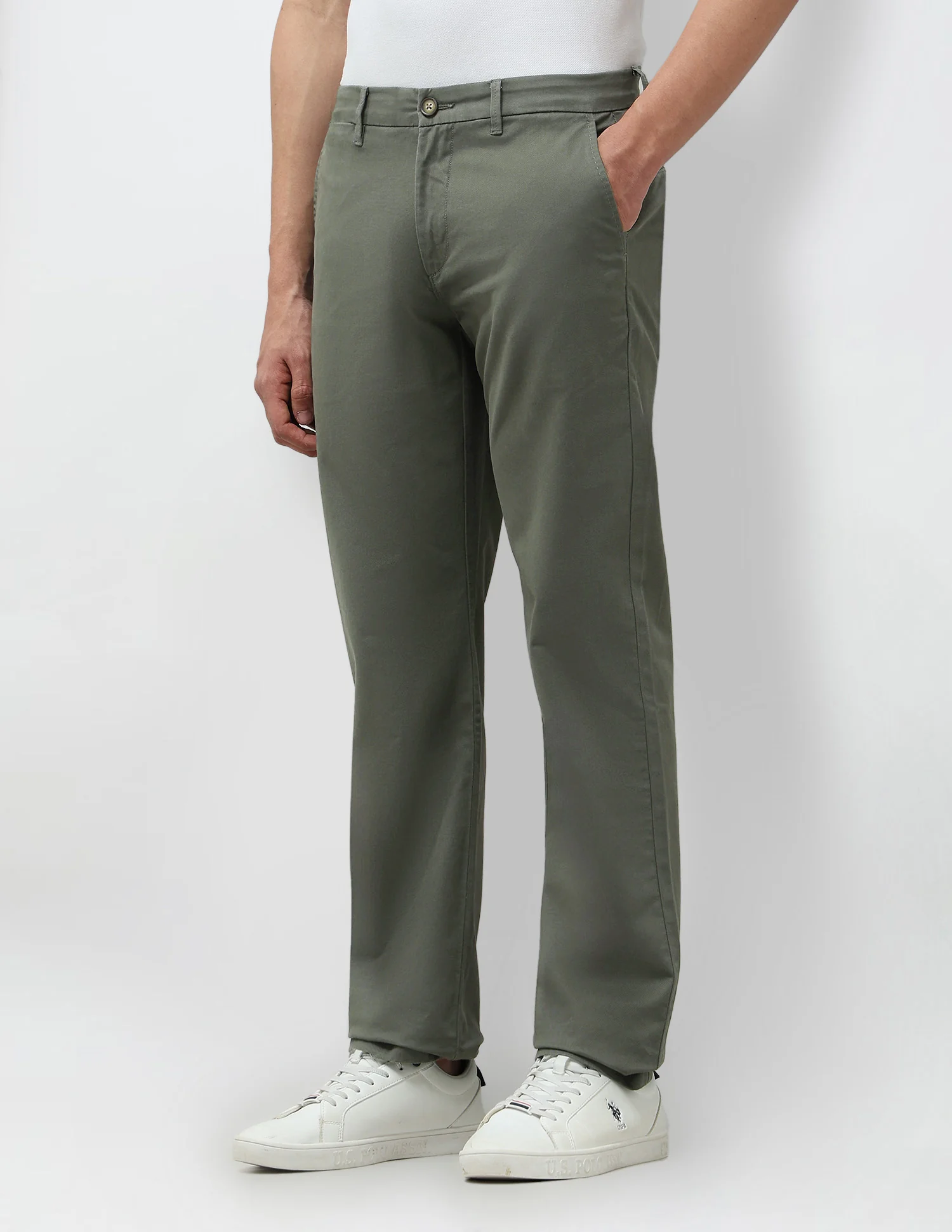 Mid Rise Satin Trousers - Image 4