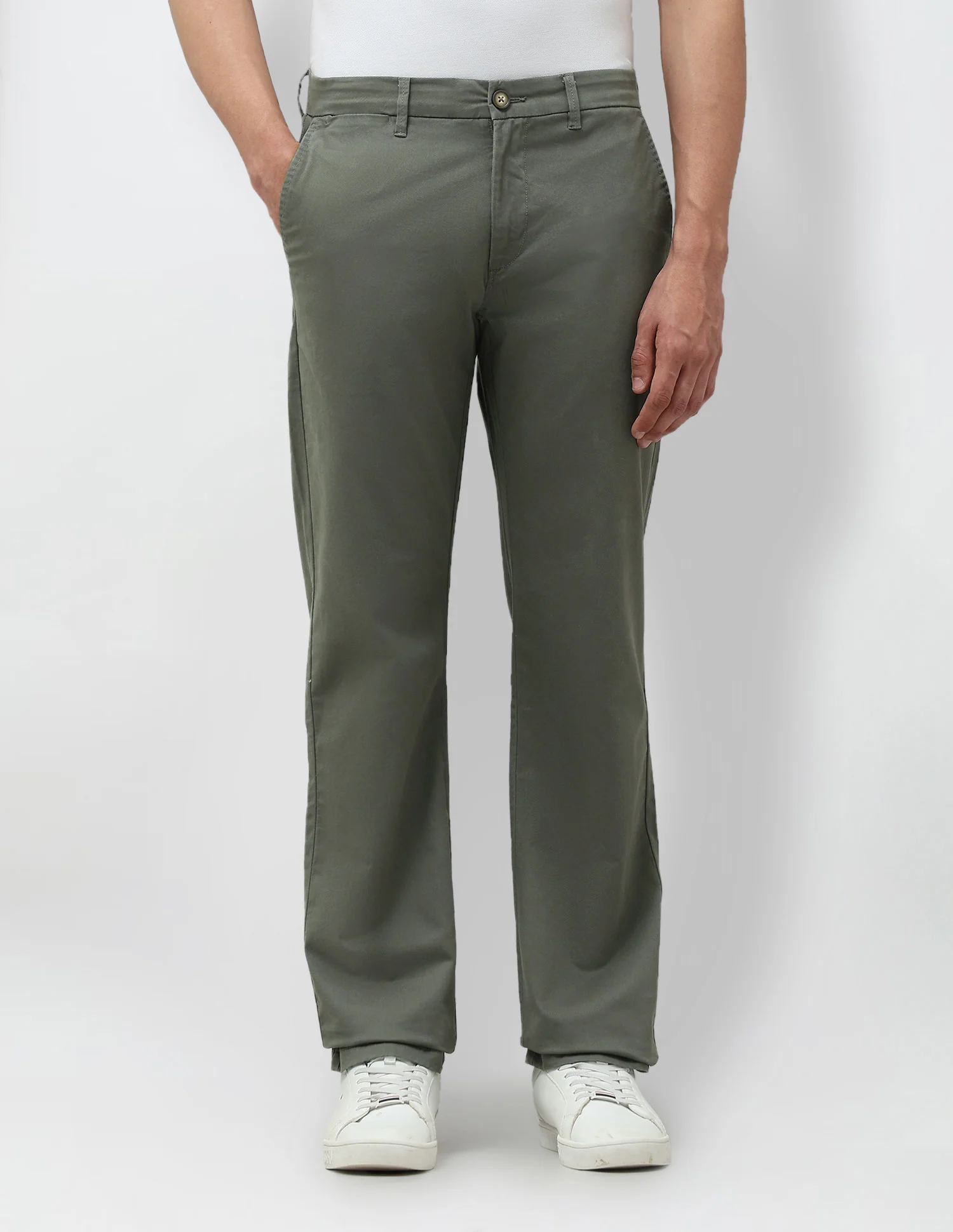 Mid Rise Satin Trousers - Image 6