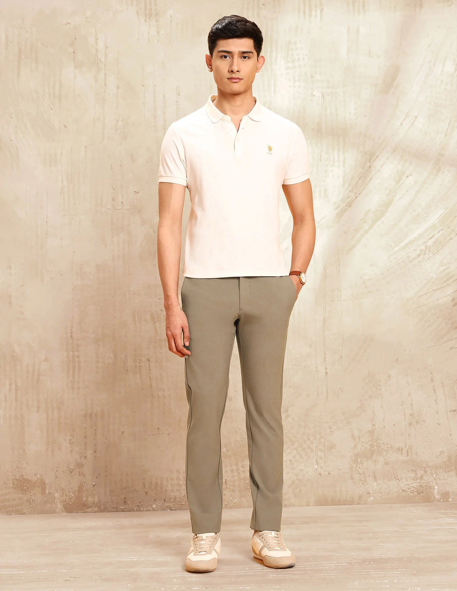 Mid Rise Satin Trousers - Image 3