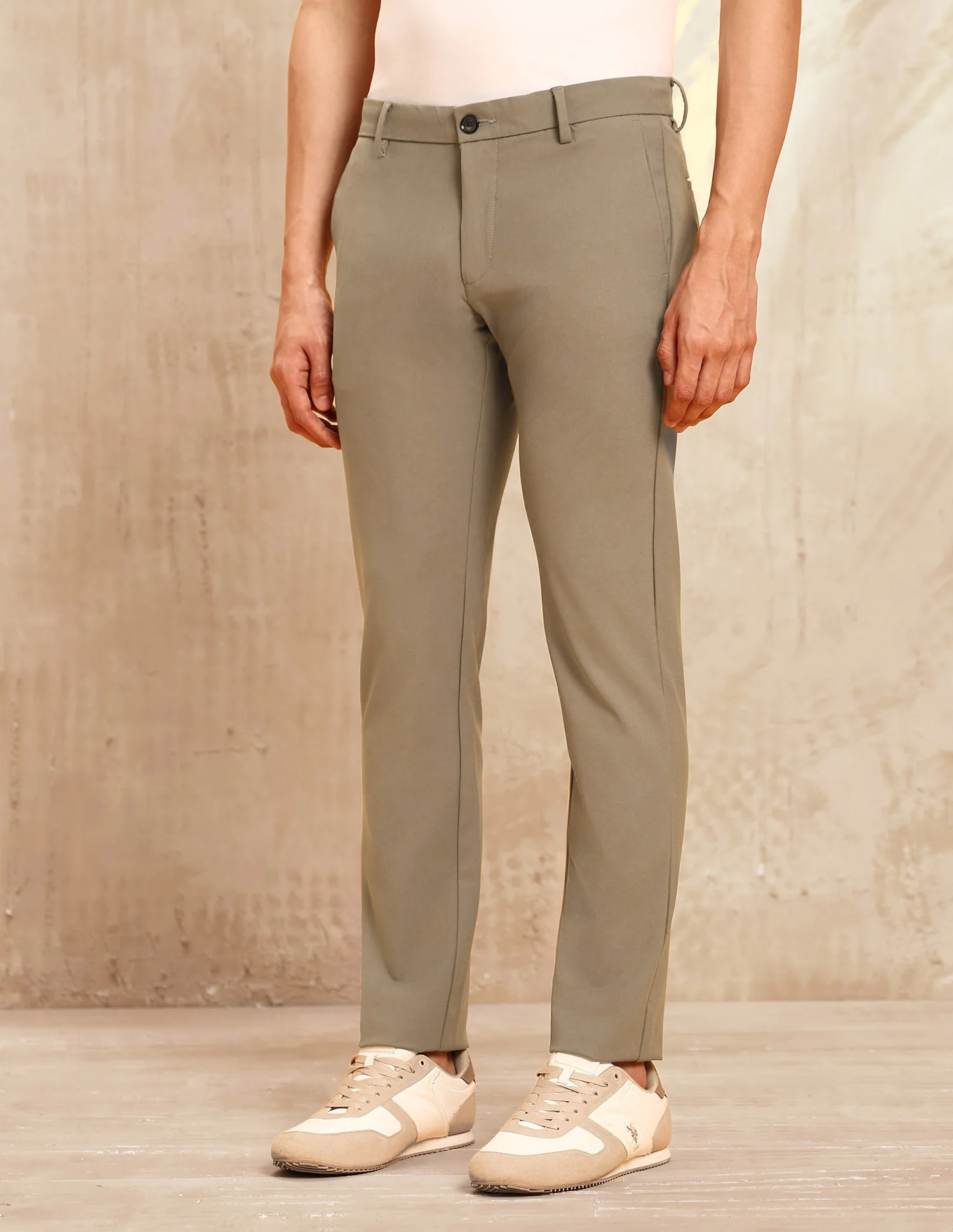 Mid Rise Satin Trousers - Image 4