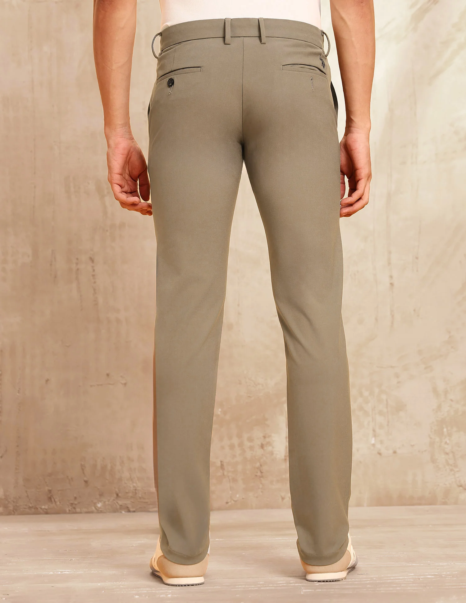 Mid Rise Satin Trousers - Image 5