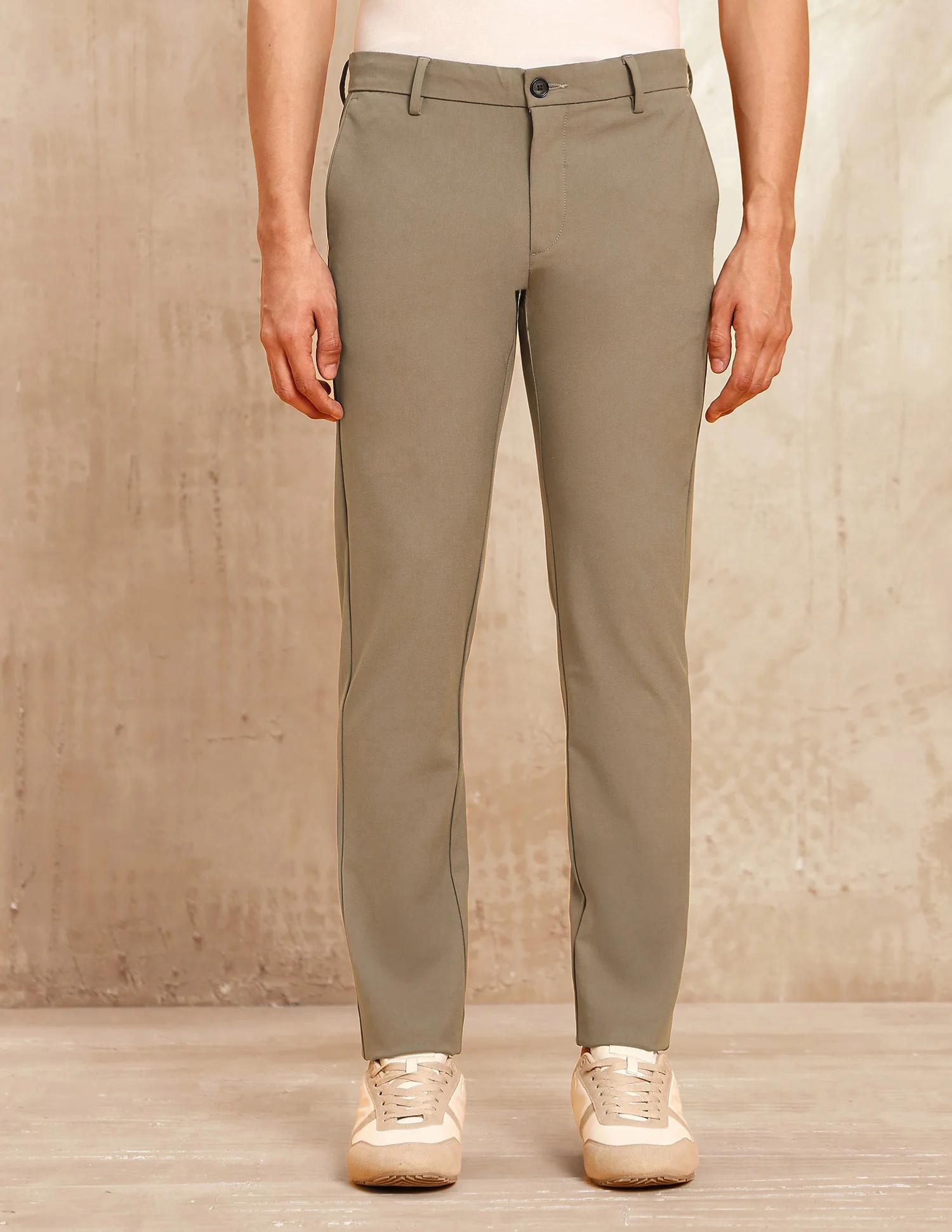 Mid Rise Satin Trousers - Image 6