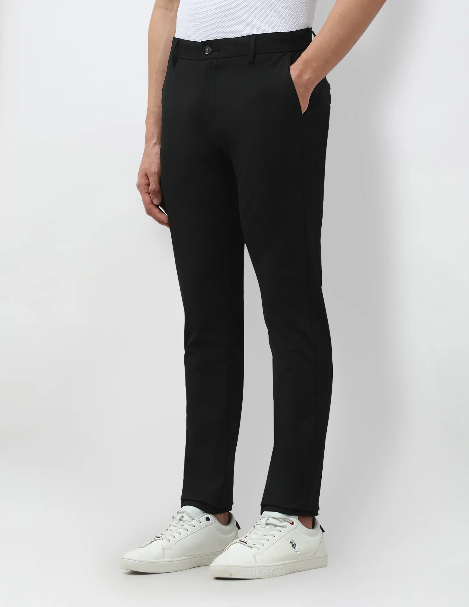 Mid Rise Satin Trousers - Image 4